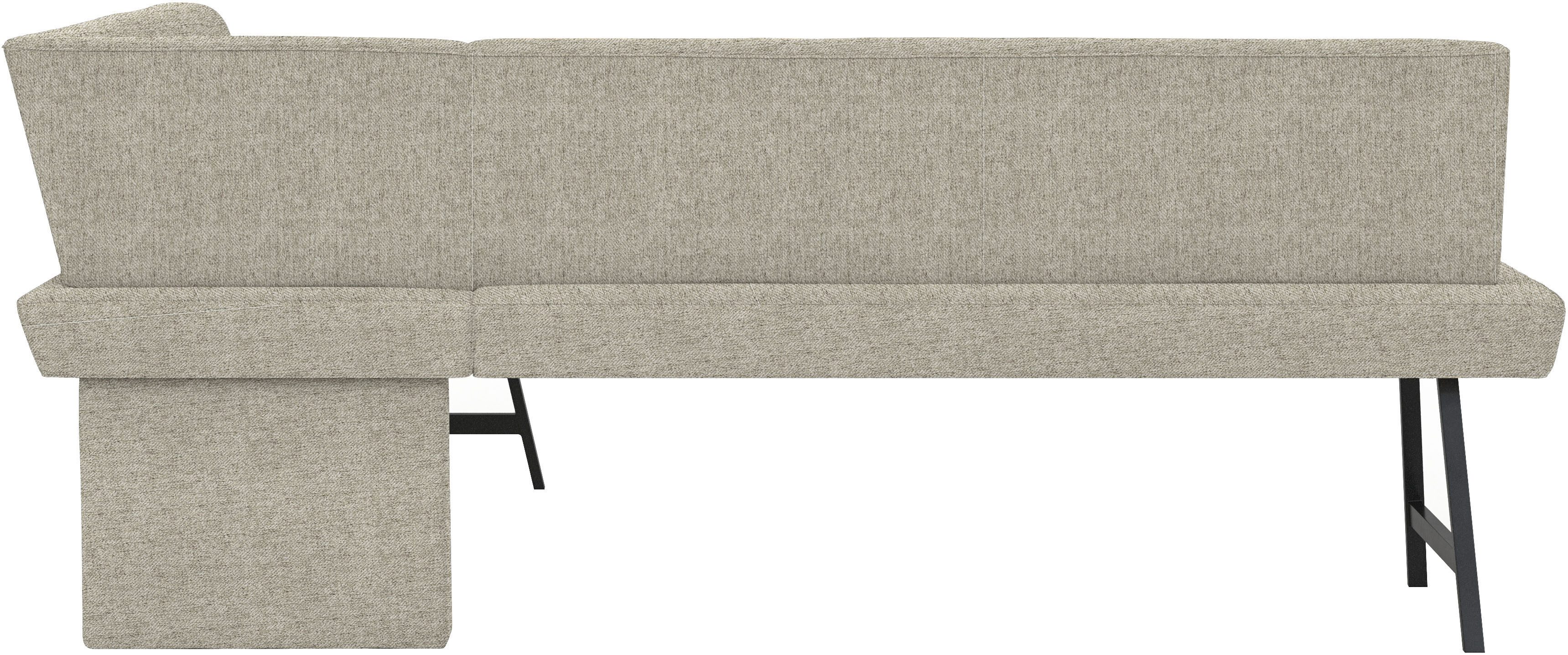 Home affaire Eethoek Sava Hoekbank met nosagvering in de zitting, massief eiken tafel (set, 4-delig)
