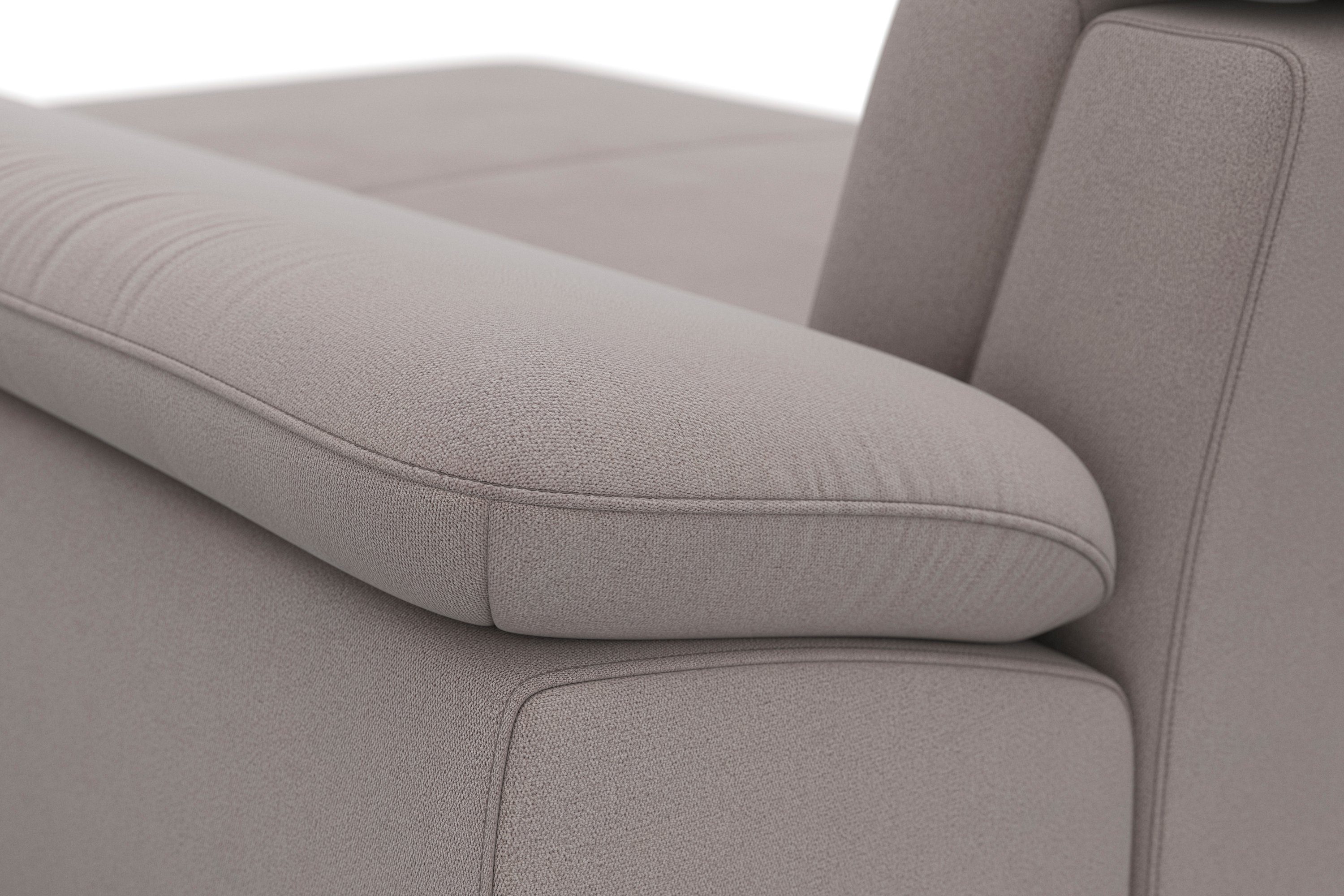 sit&more Zithoek Cabrio U-vorm, met zitdiepteverstelling, arm- en hoofdsteunverstelling