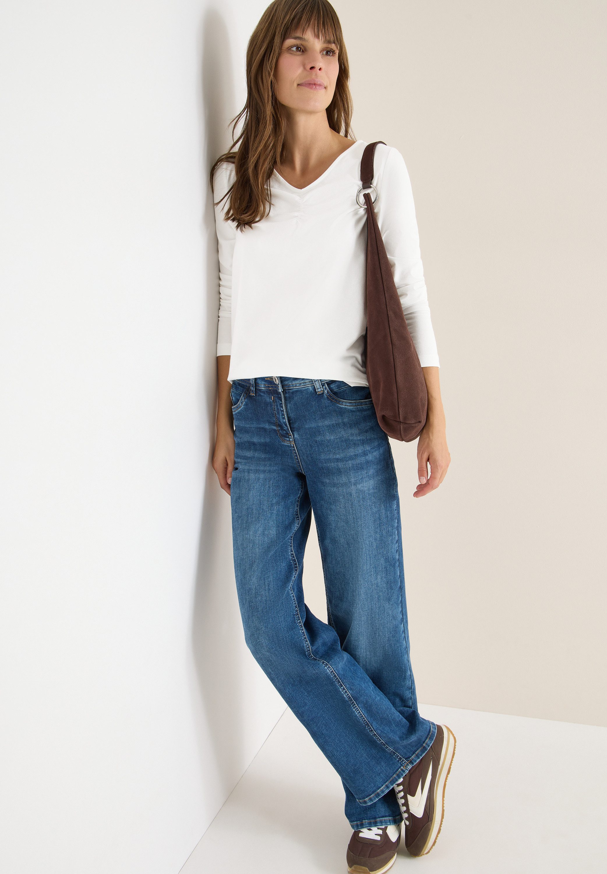 Cecil Shirt met V-hals