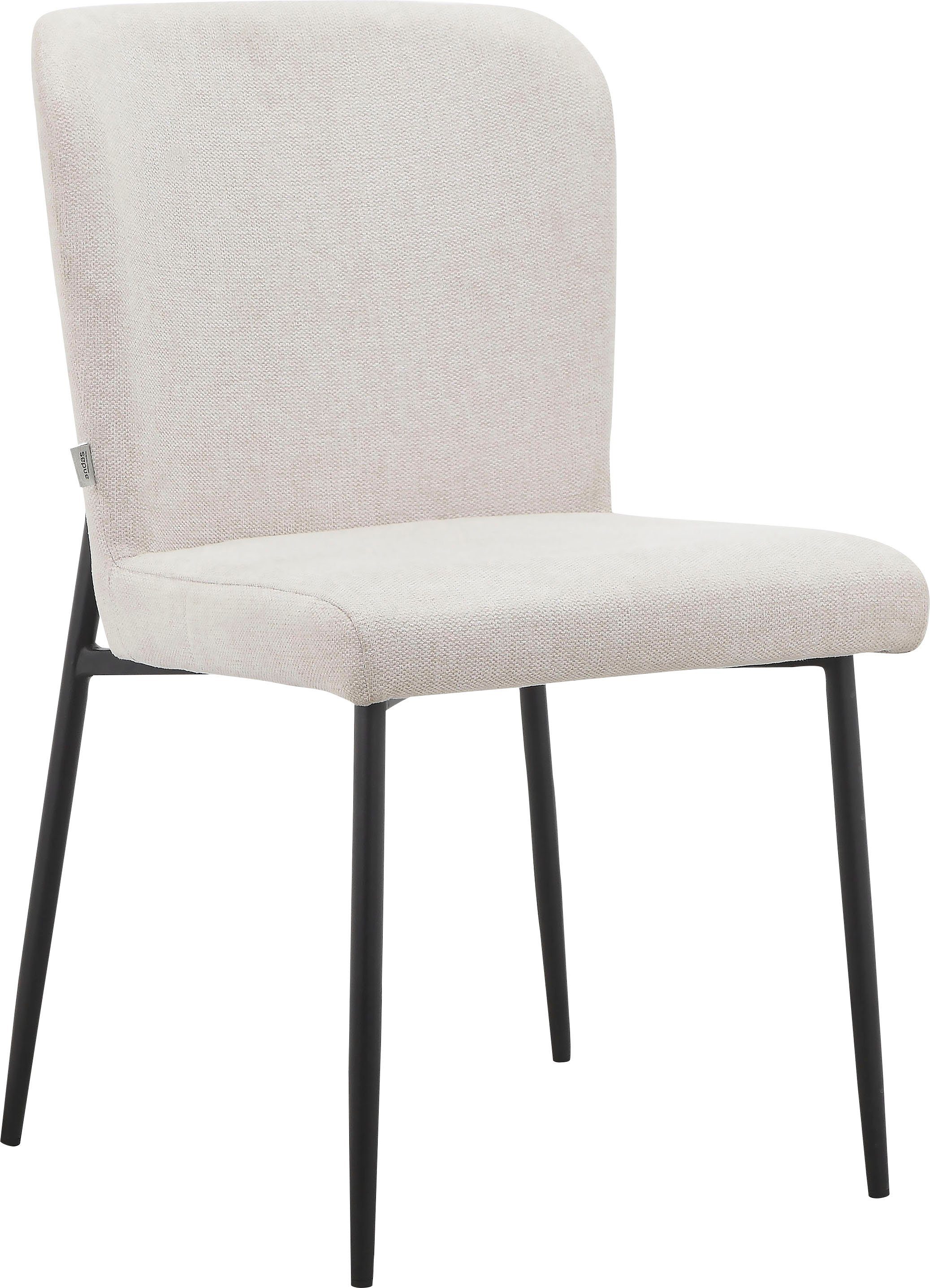 andas Eetkamerstoel Lieska Gestoffeerde stoel, keukenstoel, zithoogte 47,5 cm (set, 2 stuks)