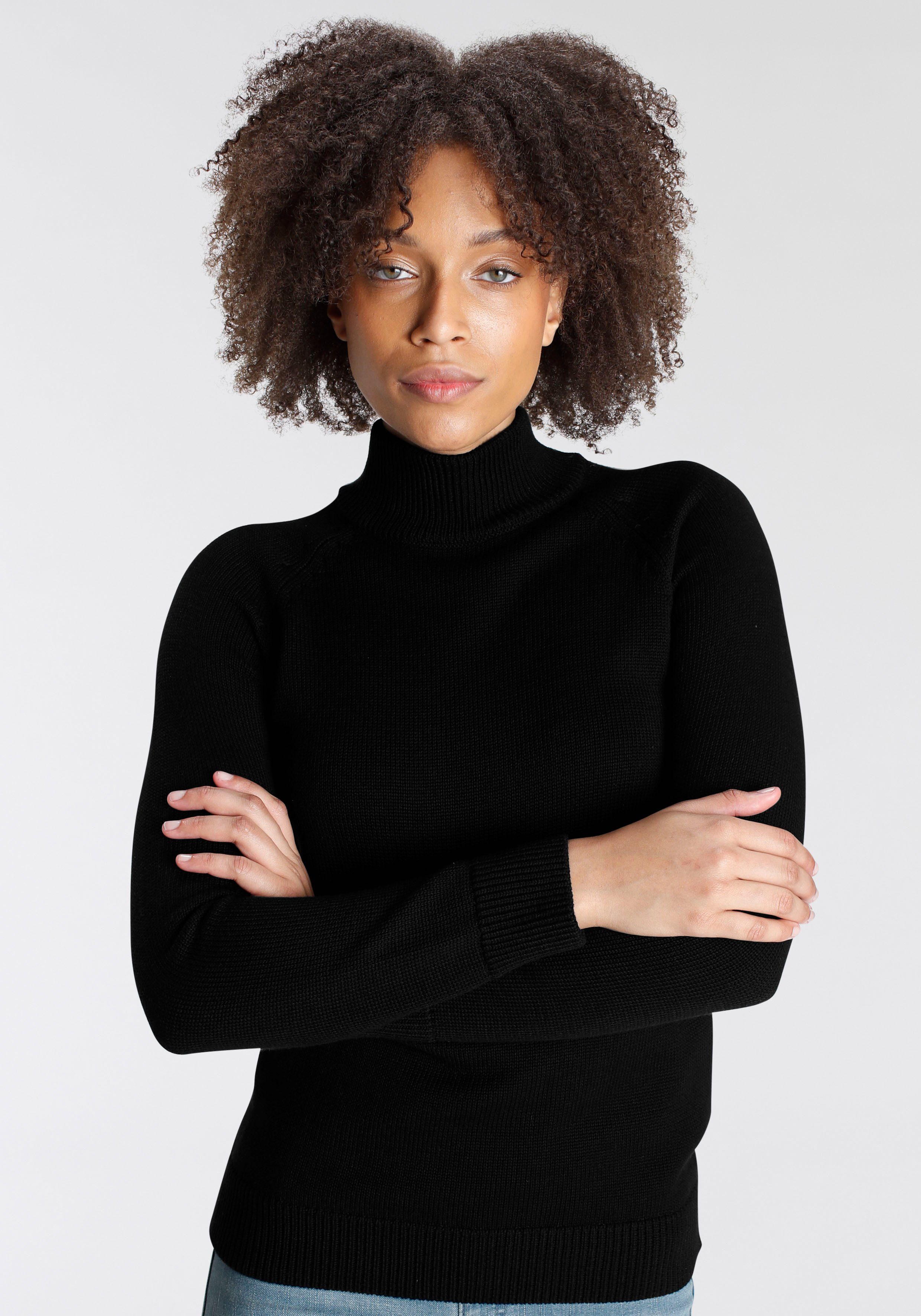 Arizona Coltrui Rollneck in effen kleur
