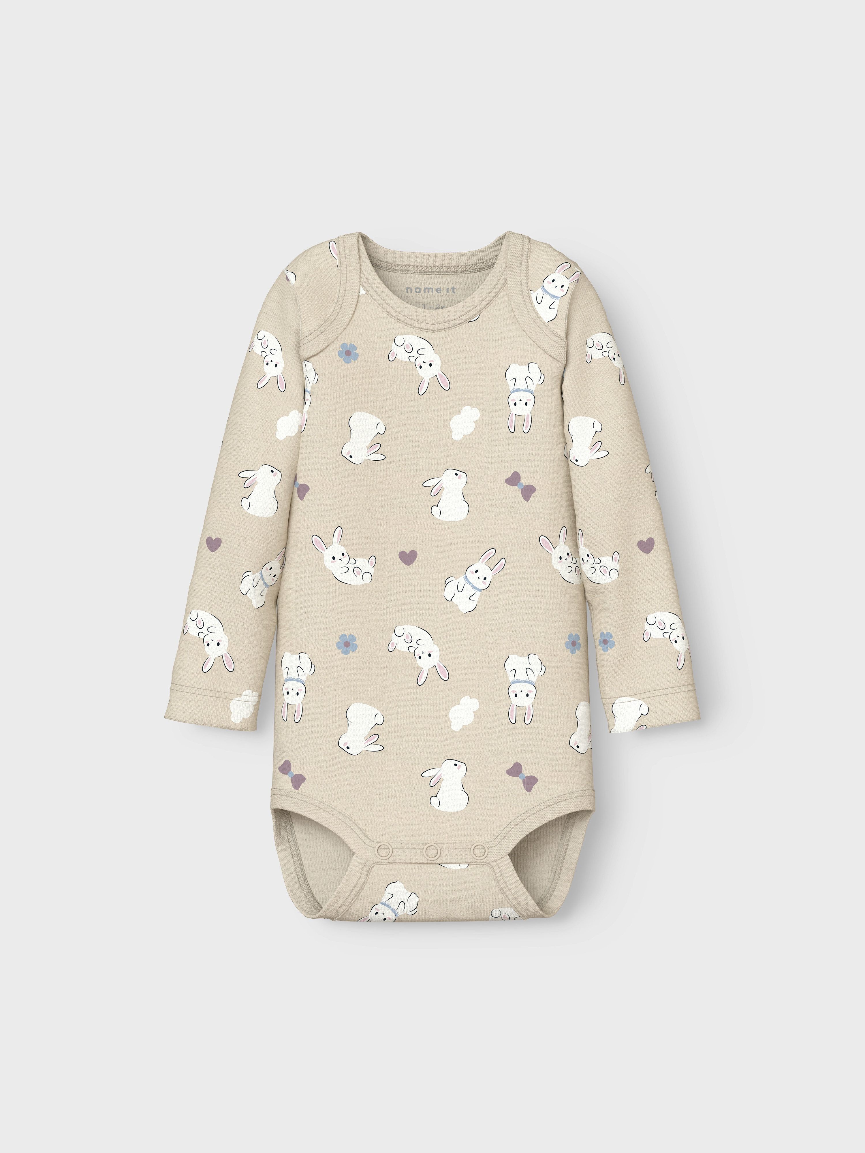 Name It Body NBFBODY 3P LS SUMMR SAND RABBIT NOOS (set 3-delig)