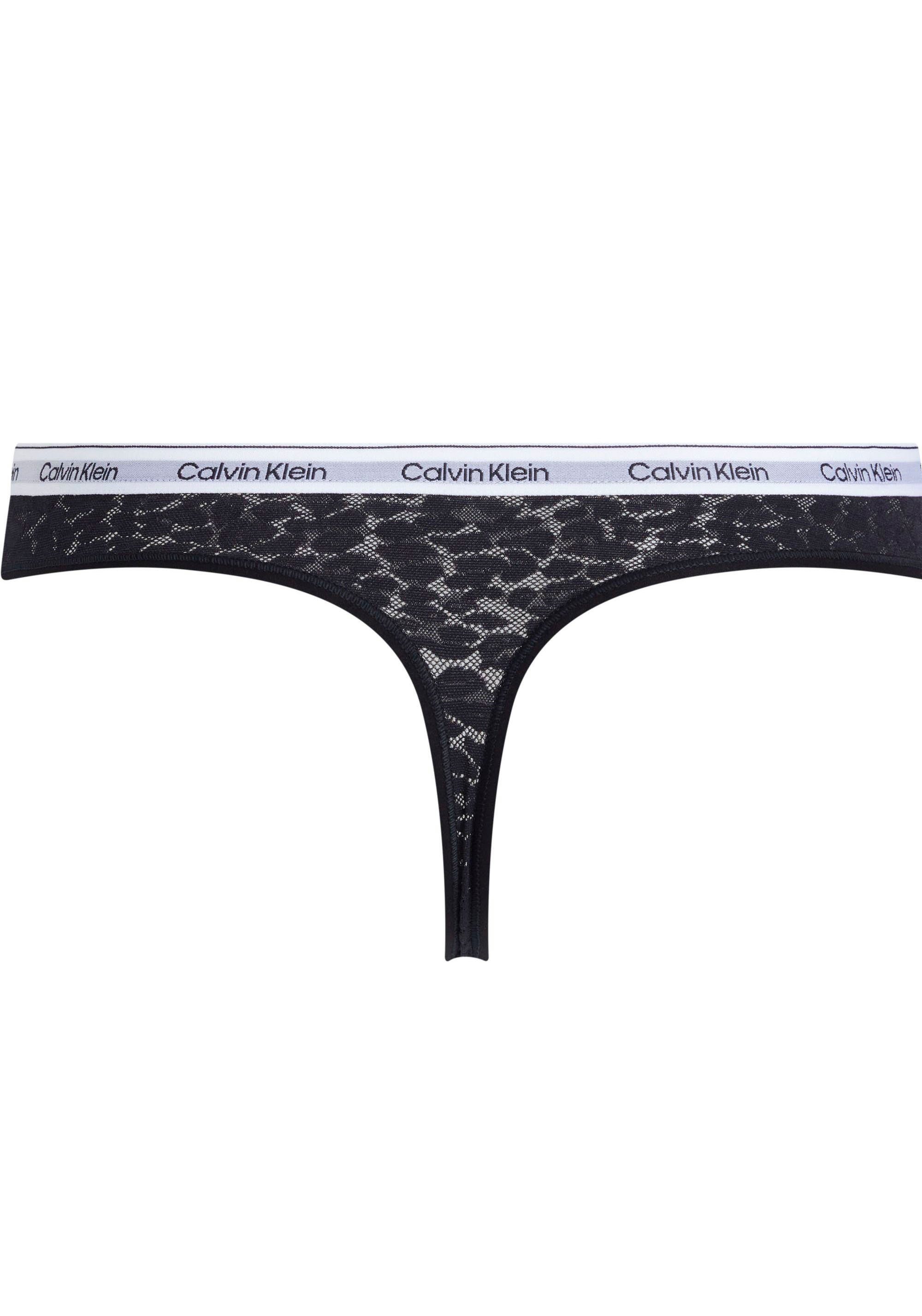 Calvin Klein T-string HIGH LEG THONG met ck-logo op de tailleband