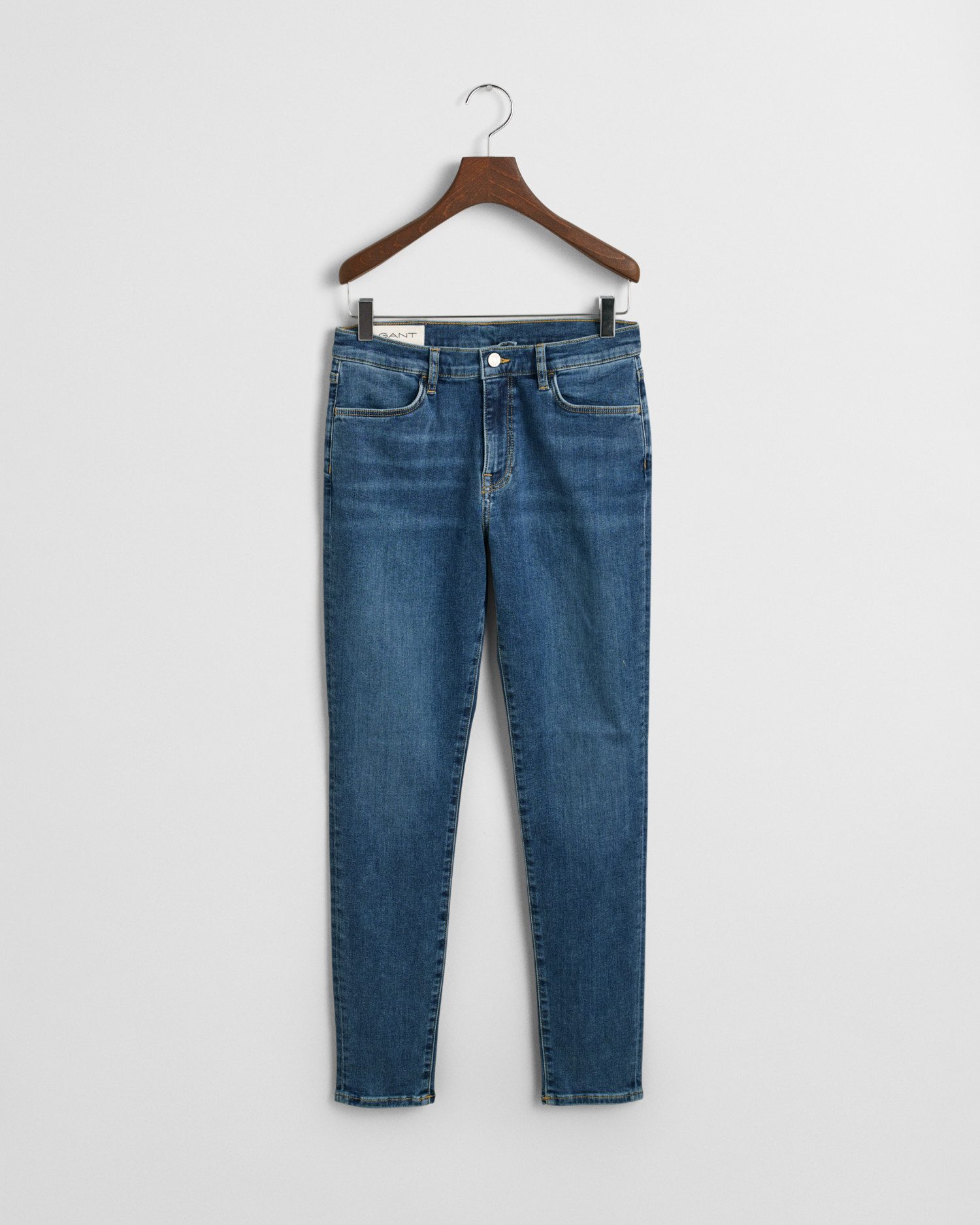 Gant Slim fit jeans TRAVEL INDIGO dames slim fit jeans maat L blauw
