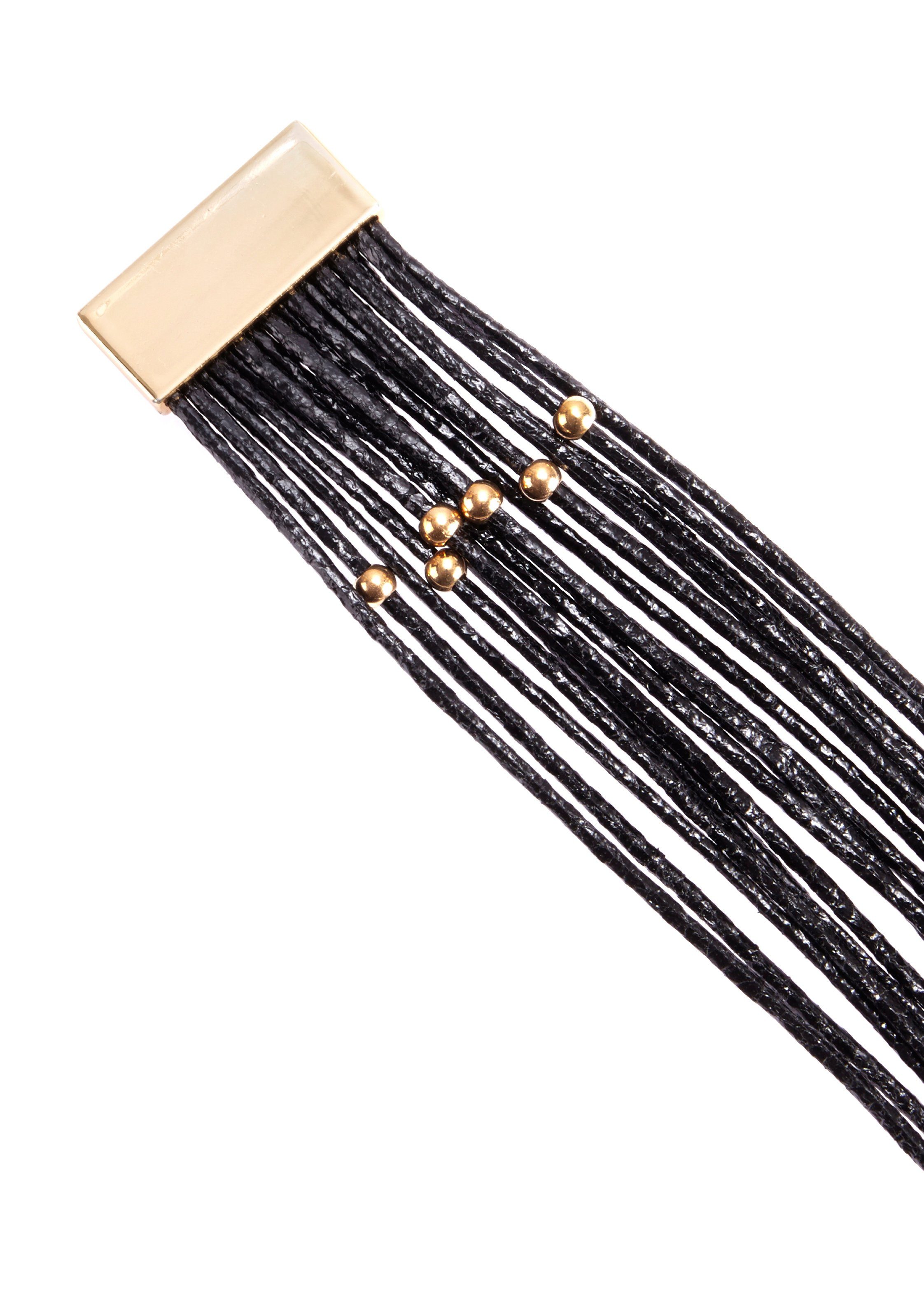 Lascana Wikkelarmbandenset Wikkelarmband in layer-look met parels, magnetische armband, armbanden set (2-delig)