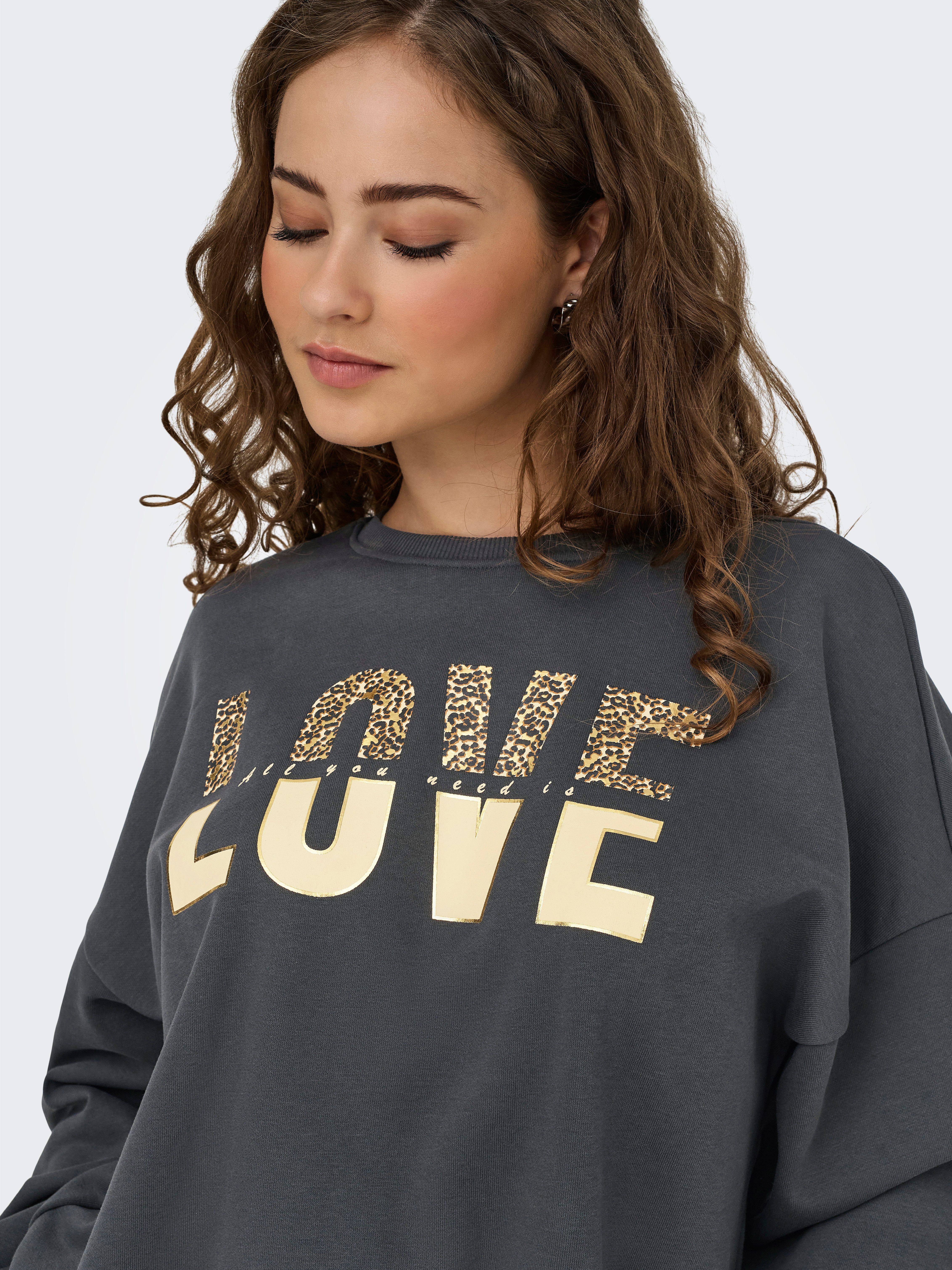 Only Sweatshirt ONLTAMMIE L/S LEO PRINT O-NECK SWT