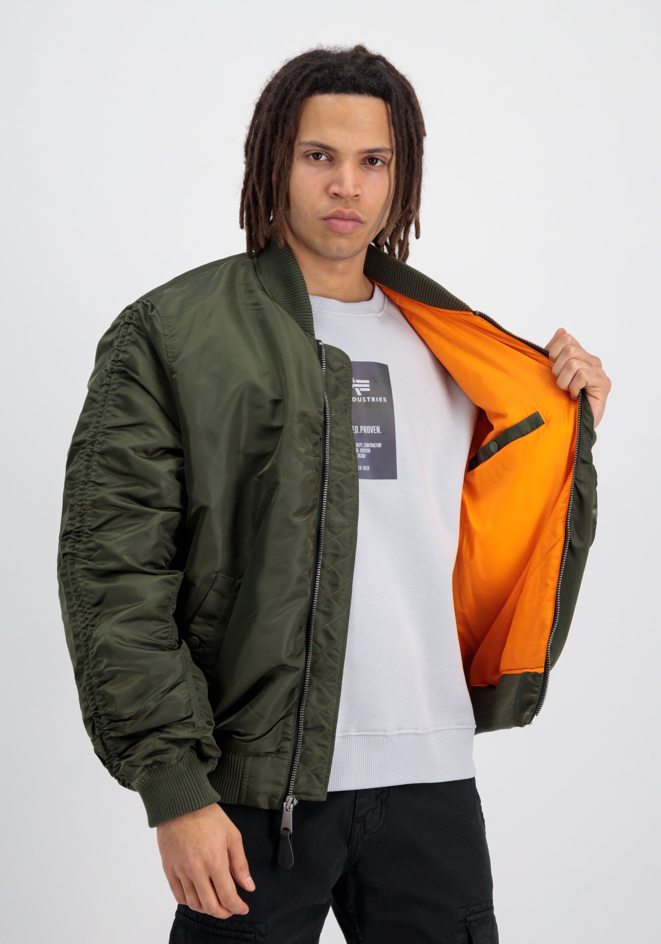 Alpha Industries Bomberjack ALPHA INDUSTRIES Men - Bomber Jackets MA-1 OS Puckered