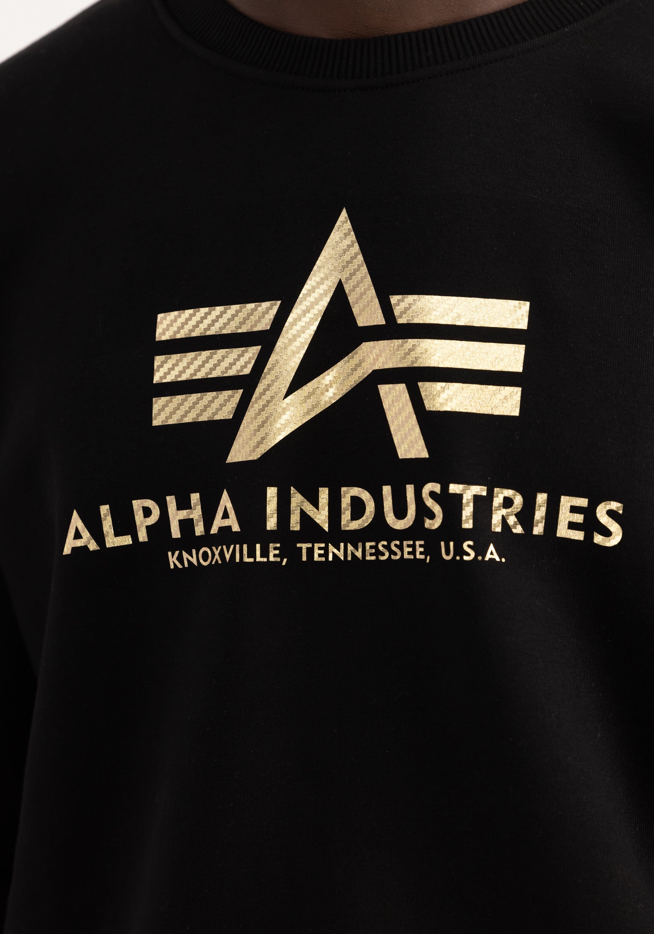 Alpha Industries Sweater Men Sweatshirts Basic Sweater Carbon