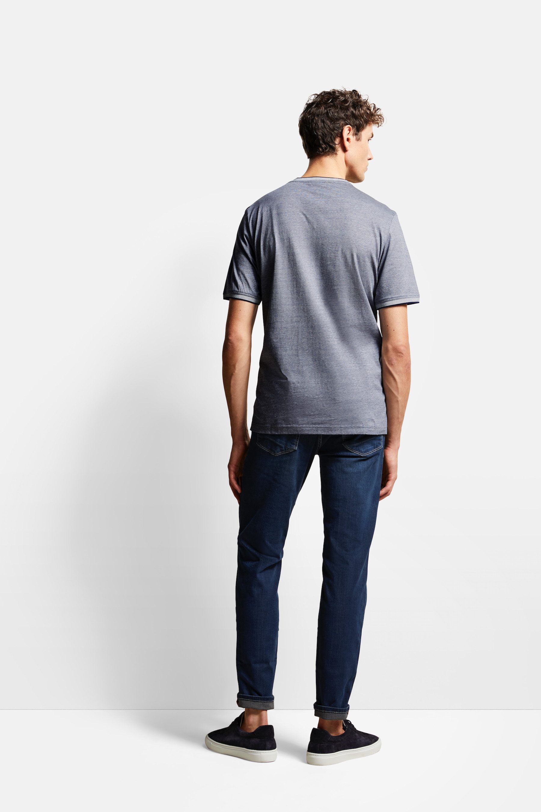 Bugatti T-shirt van puur katoen