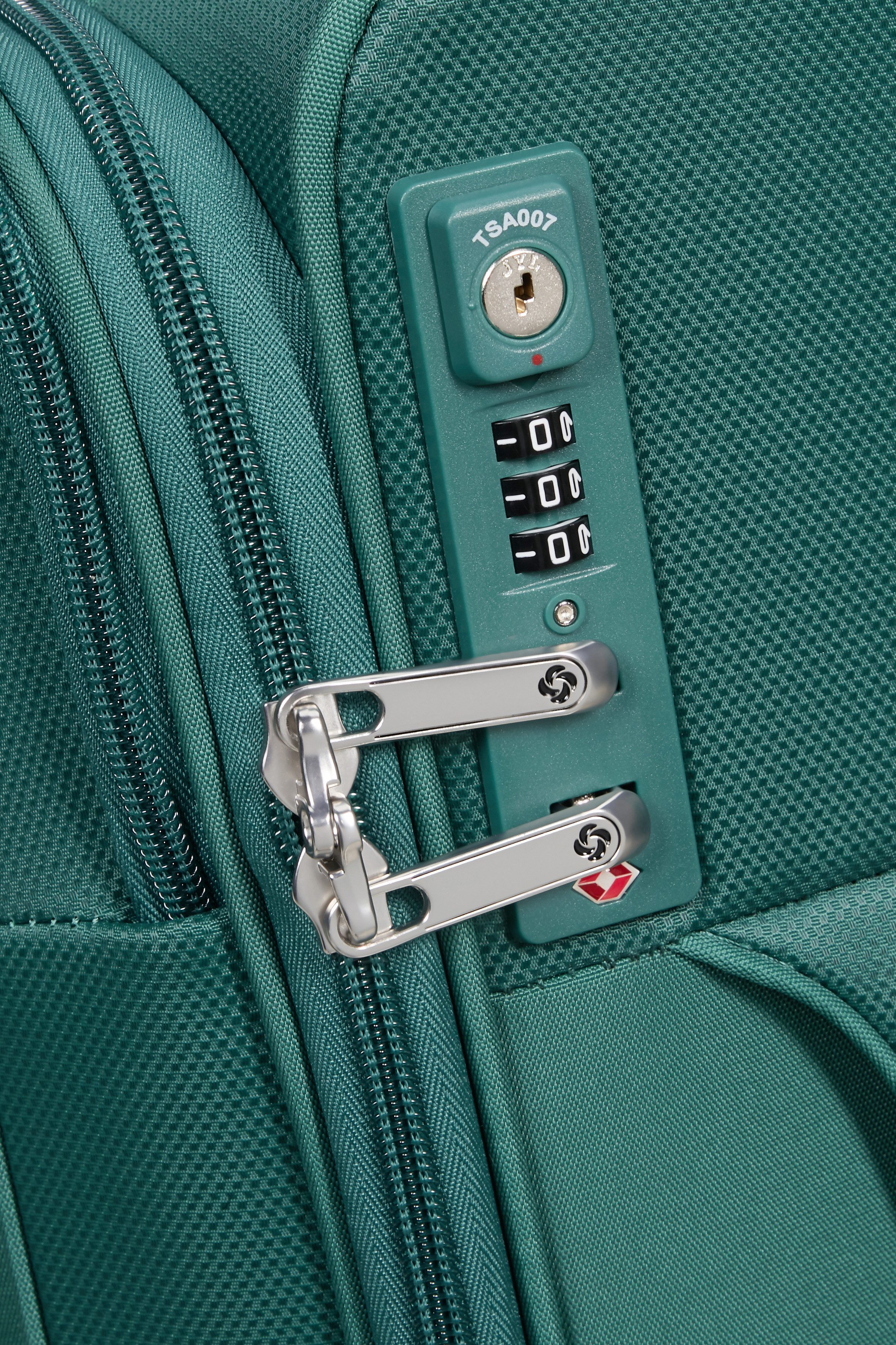 Samsonite Zachte bagage trolley D'LITE Harde koffer reiskoffer TSA-cijferslot in klassiek ontwerp
