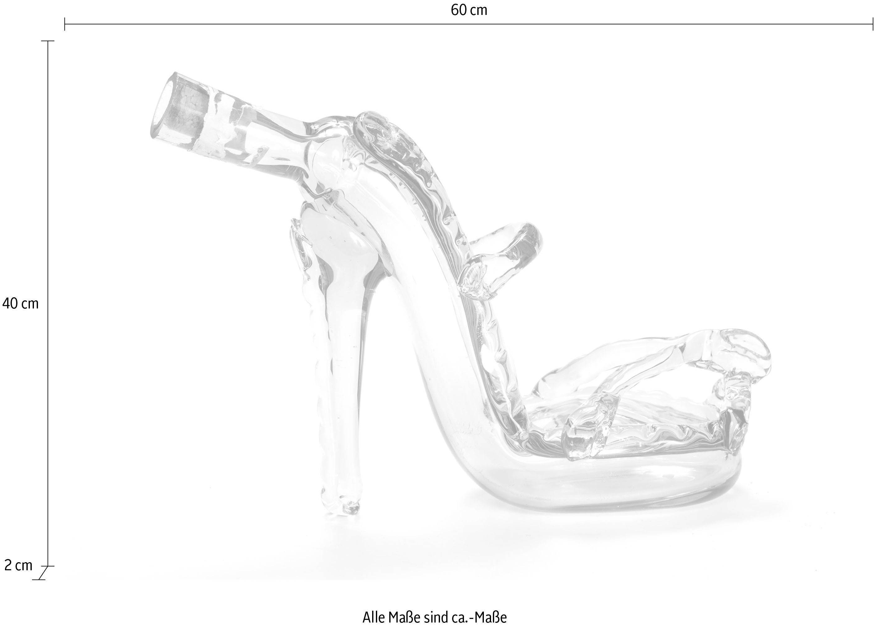 queence Artprint op linnen Glazen fles in S Premium canvasstof, handgemaakt in Duitsland