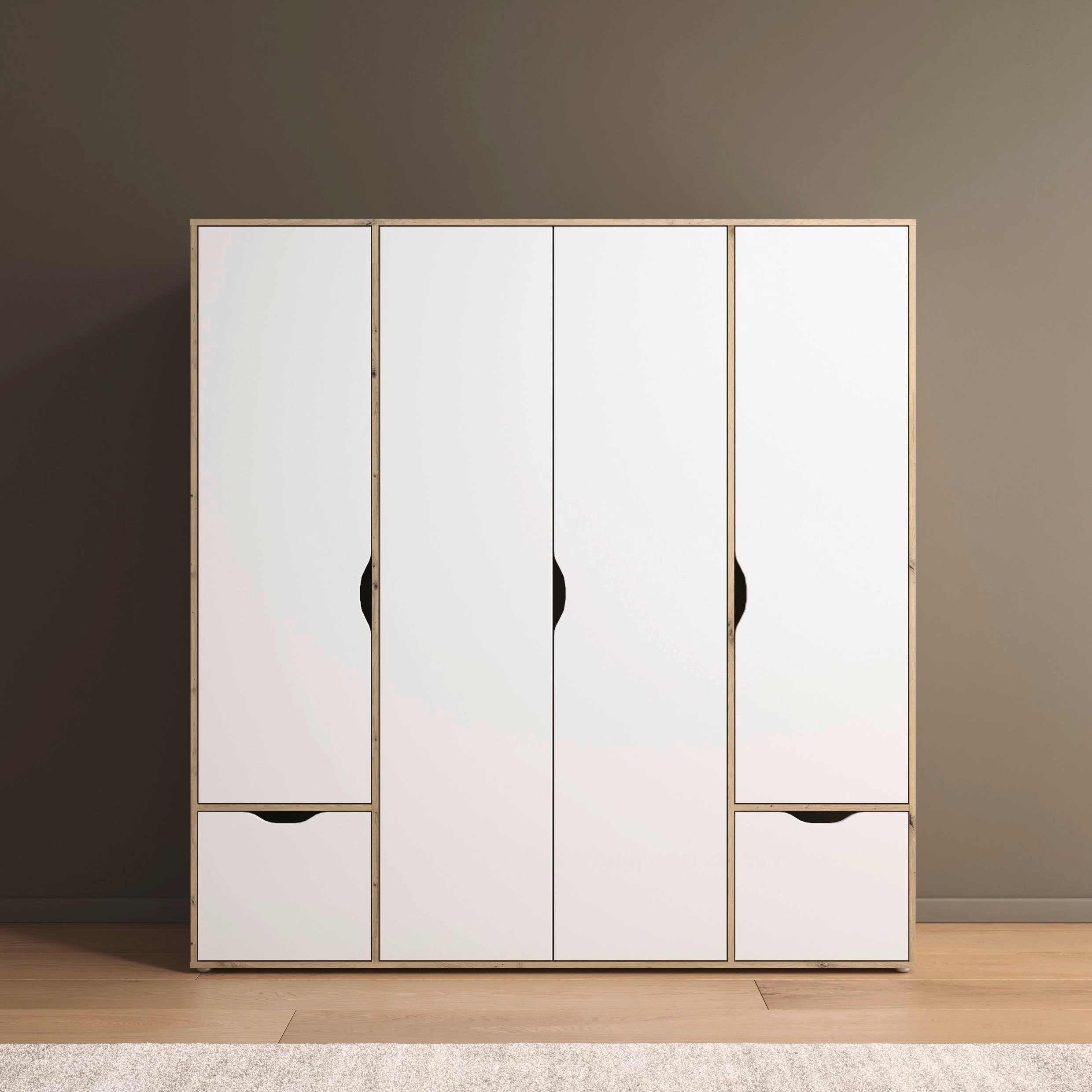 rauch Draaideurkast Kledingkast Kast Garderobe Wasmand NARAI met Laden Greefaansluitingen voor een greeploze look TOPSELLER MADE IN GERMANY