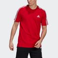 adidas performance t-shirt essentials 3-stripes rood