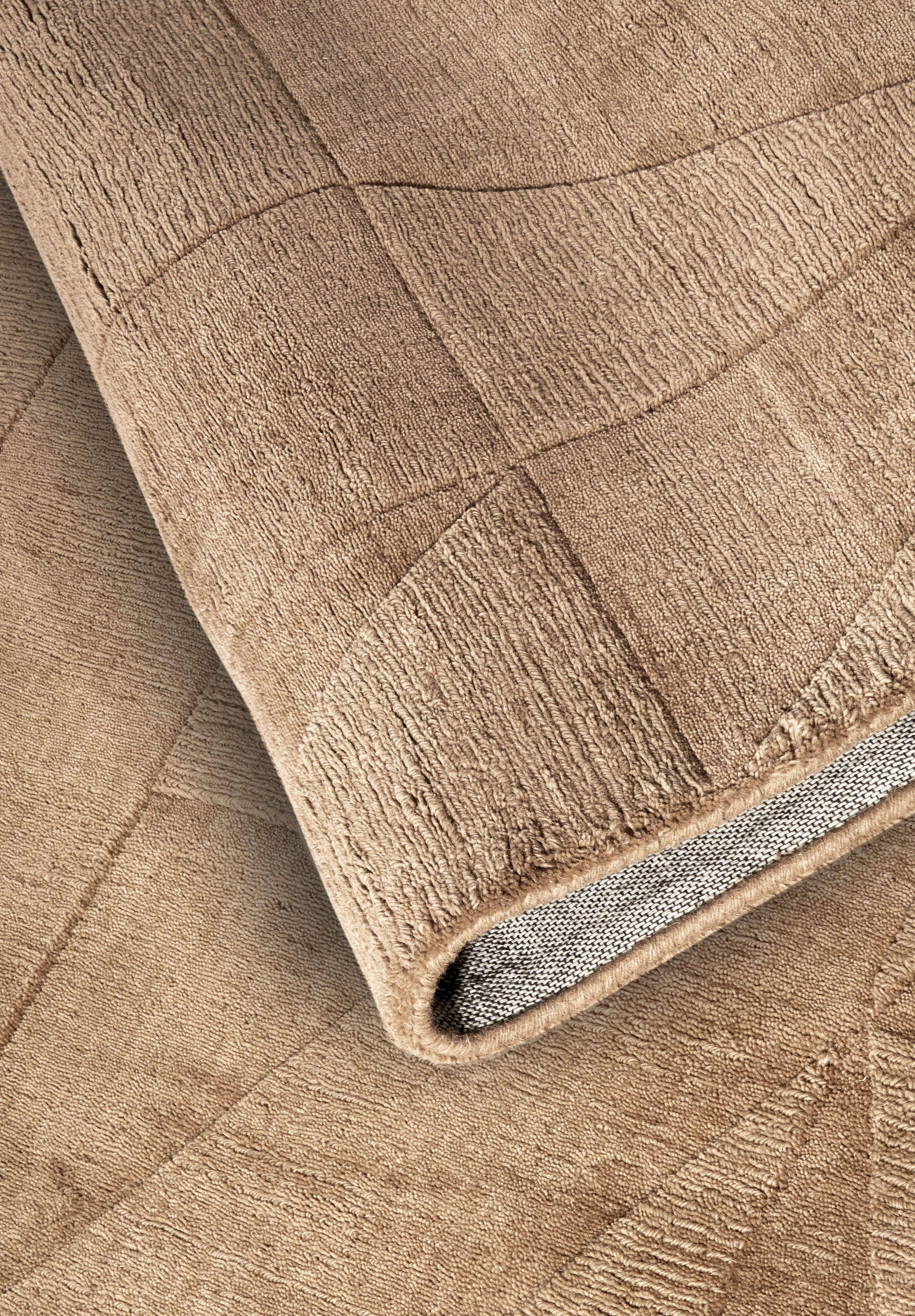 Villeroy & Boch Wollen kleed Ursule Loper, handgeweven, wol, natuur, woonkamer, geometrie, boho