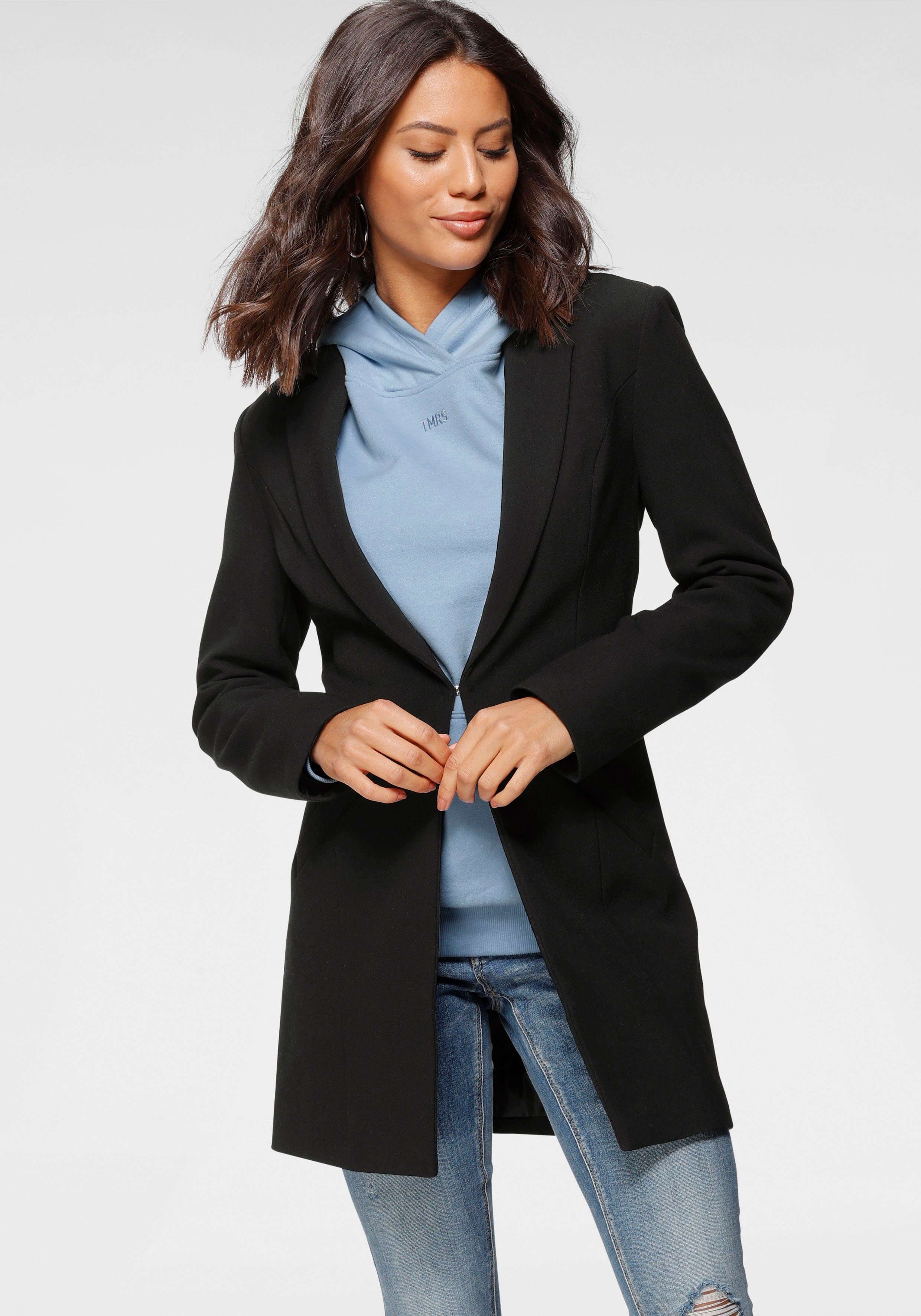 Laura Scott Lange blazer met diepe reverskraag