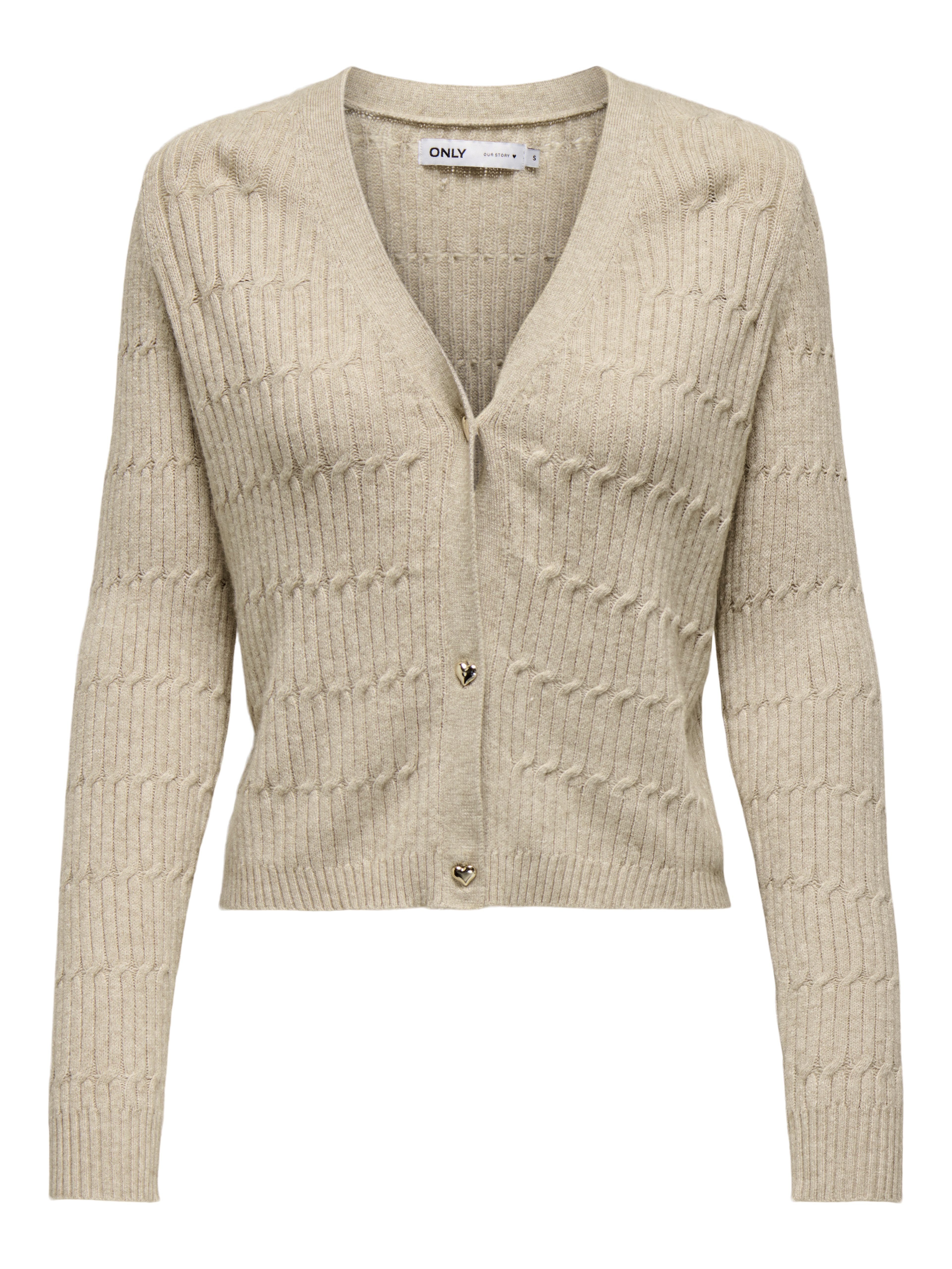 Only Vest ONLKATIA LS CABLE V-NECK CARDIGAN CC KNT