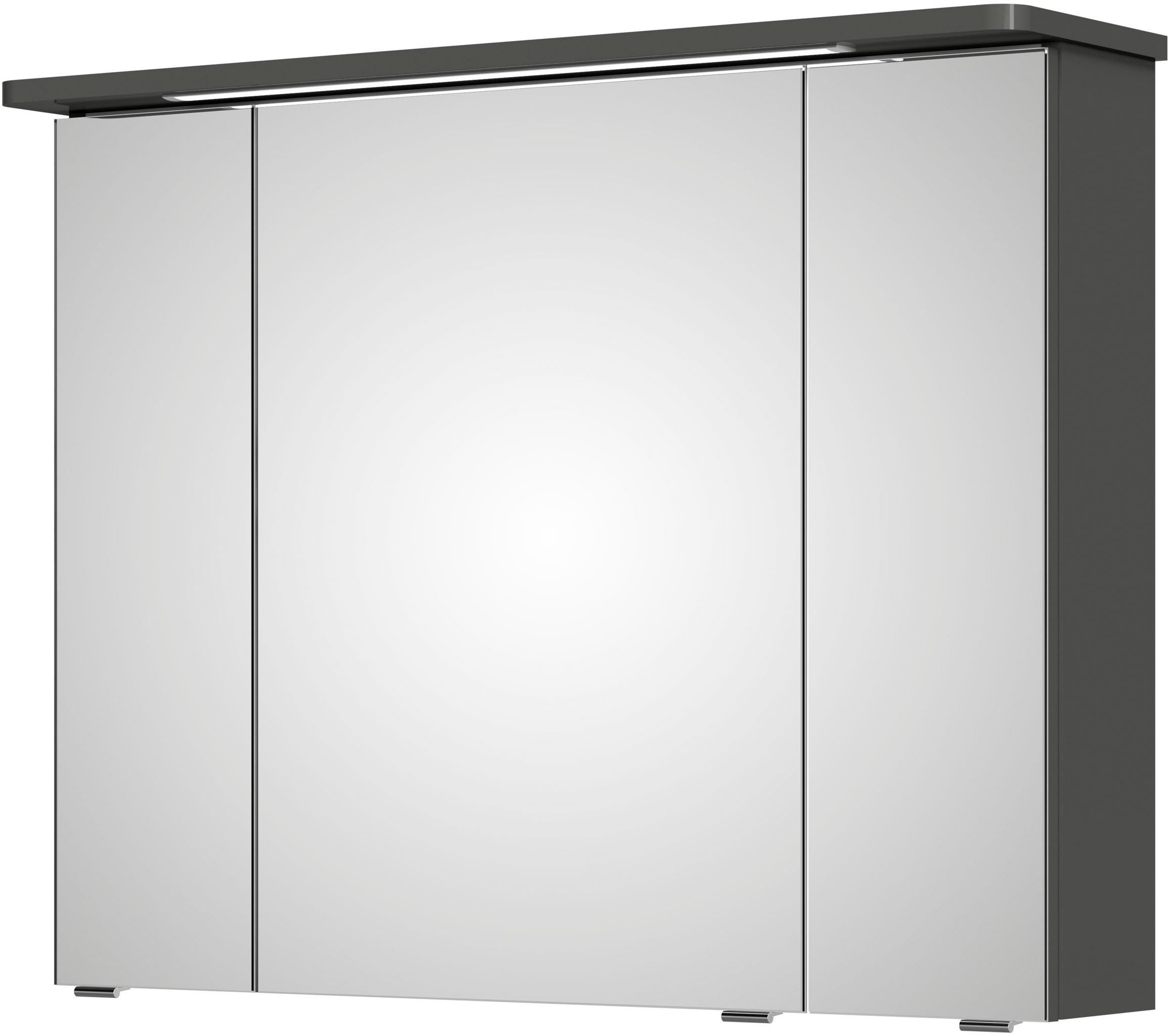 Saphir Spiegelkast Serie 4005 Badezimmer-Spiegelschrank inkl. LED-Kranzbeleuchtung