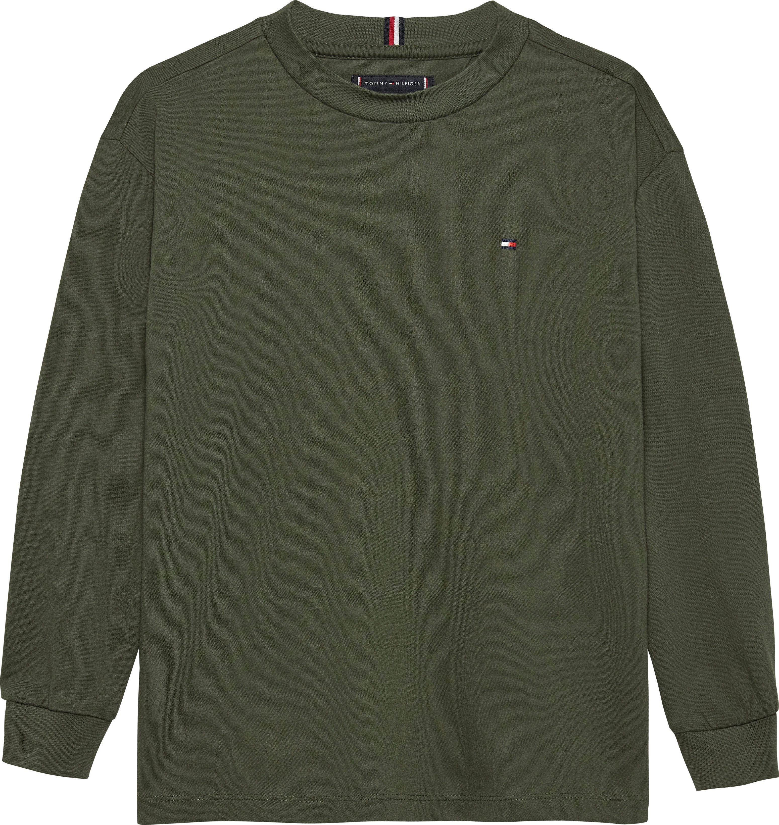 Tommy Hilfiger Shirt met lange mouwen ESSENTIAL T-SHIRT LS voor kinderen tot 16 jaar, merklogo