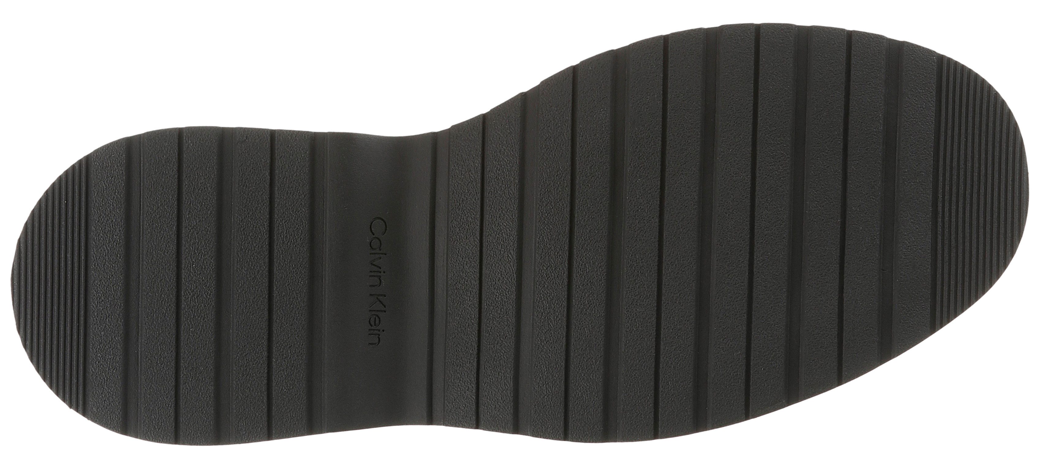 Calvin Klein Veterschoenen COMBAT ESS LACE UP ZIP BOOT SU Veterenkellaars, boots met aantreklus