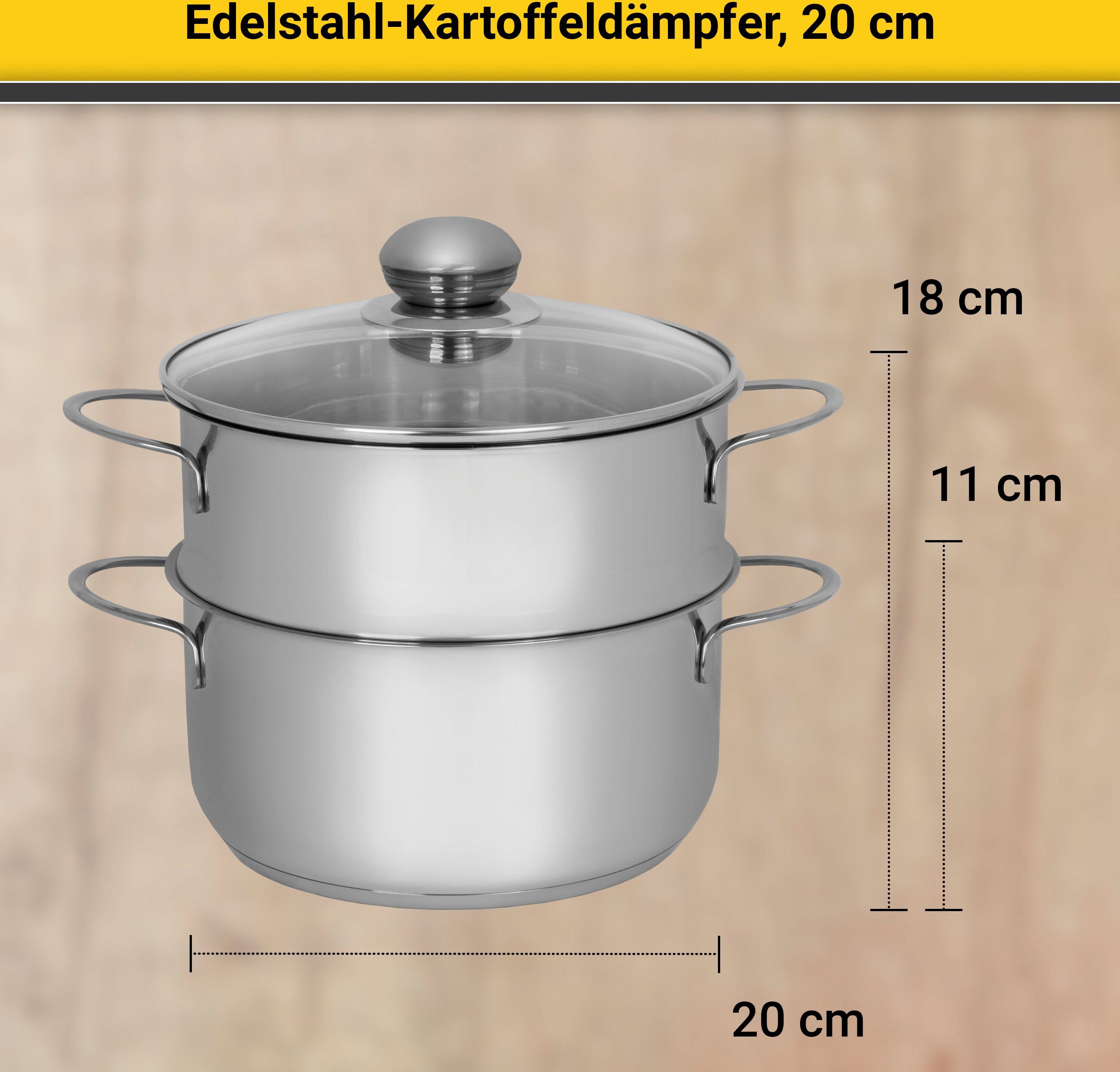 Krüger Stoompan voor inductiekookvelden geschikt (1-delig)