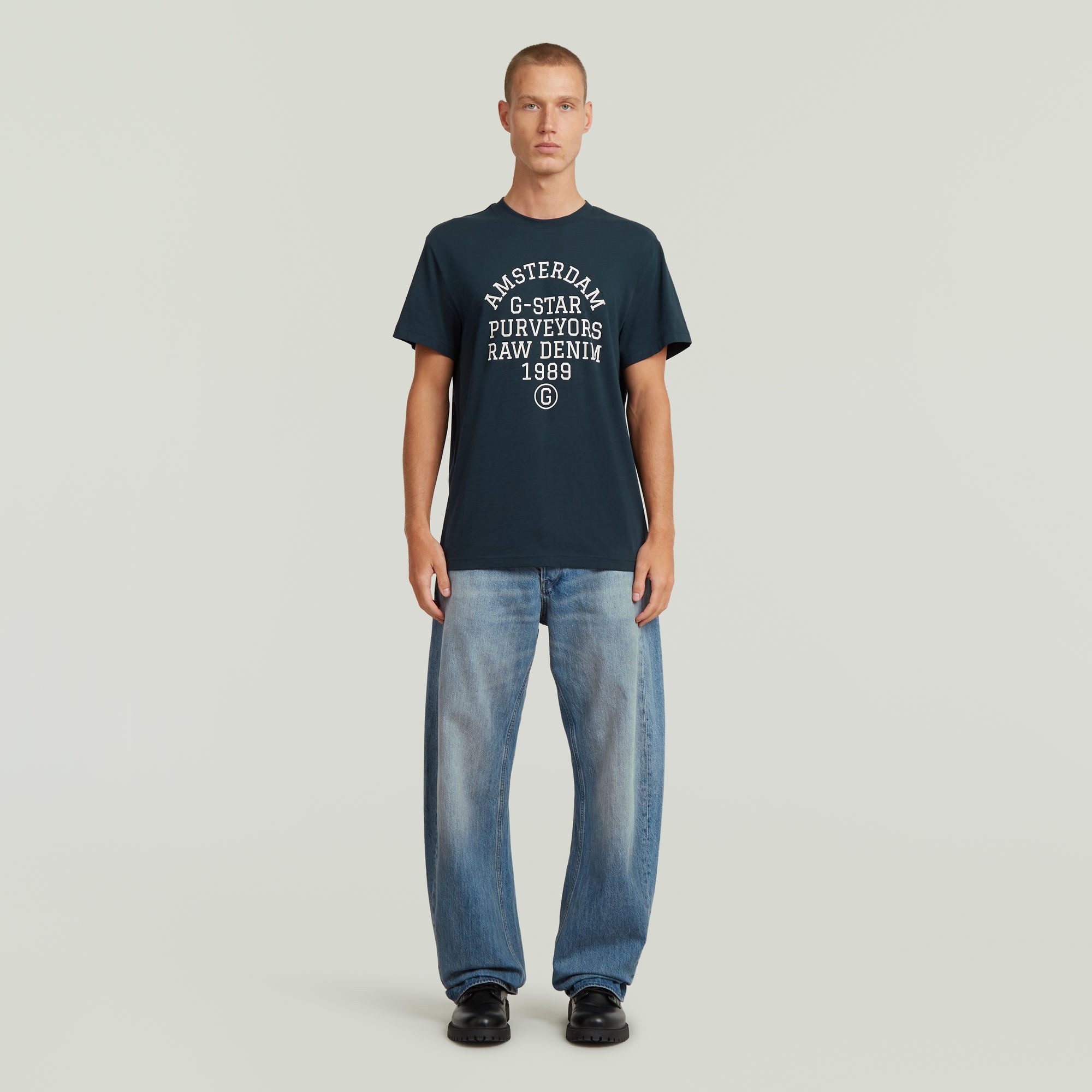 G-Star RAW T-shirt Purveyors met ronde hals, frontprint