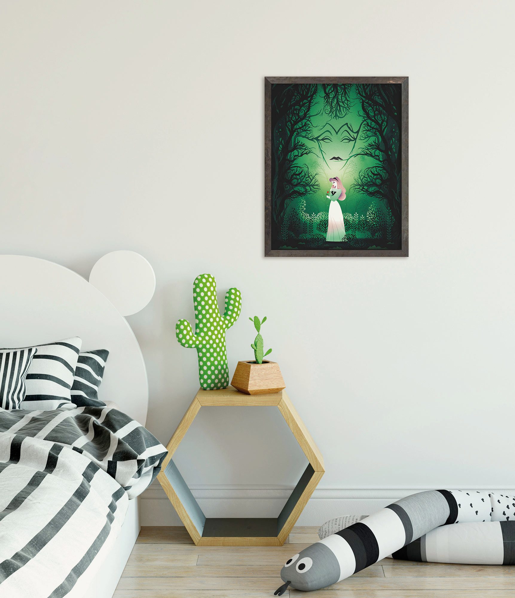 Komar Artprint Disney Sleeping Beauty Aurora Maleficent 300 x 280 cm (breedte x hoogte) - behang, vlies, woonkamer, slaapkamer (set)