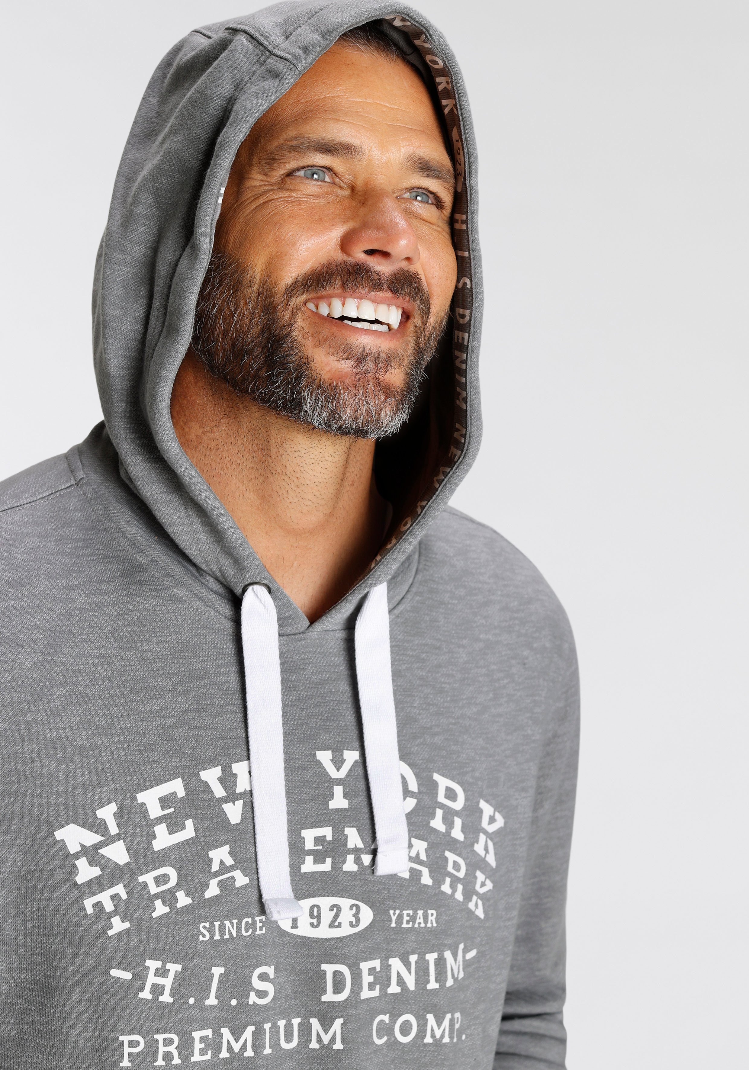H.I.S Hoodie Lange mouwen, losse pasvorm, met print, capuchon