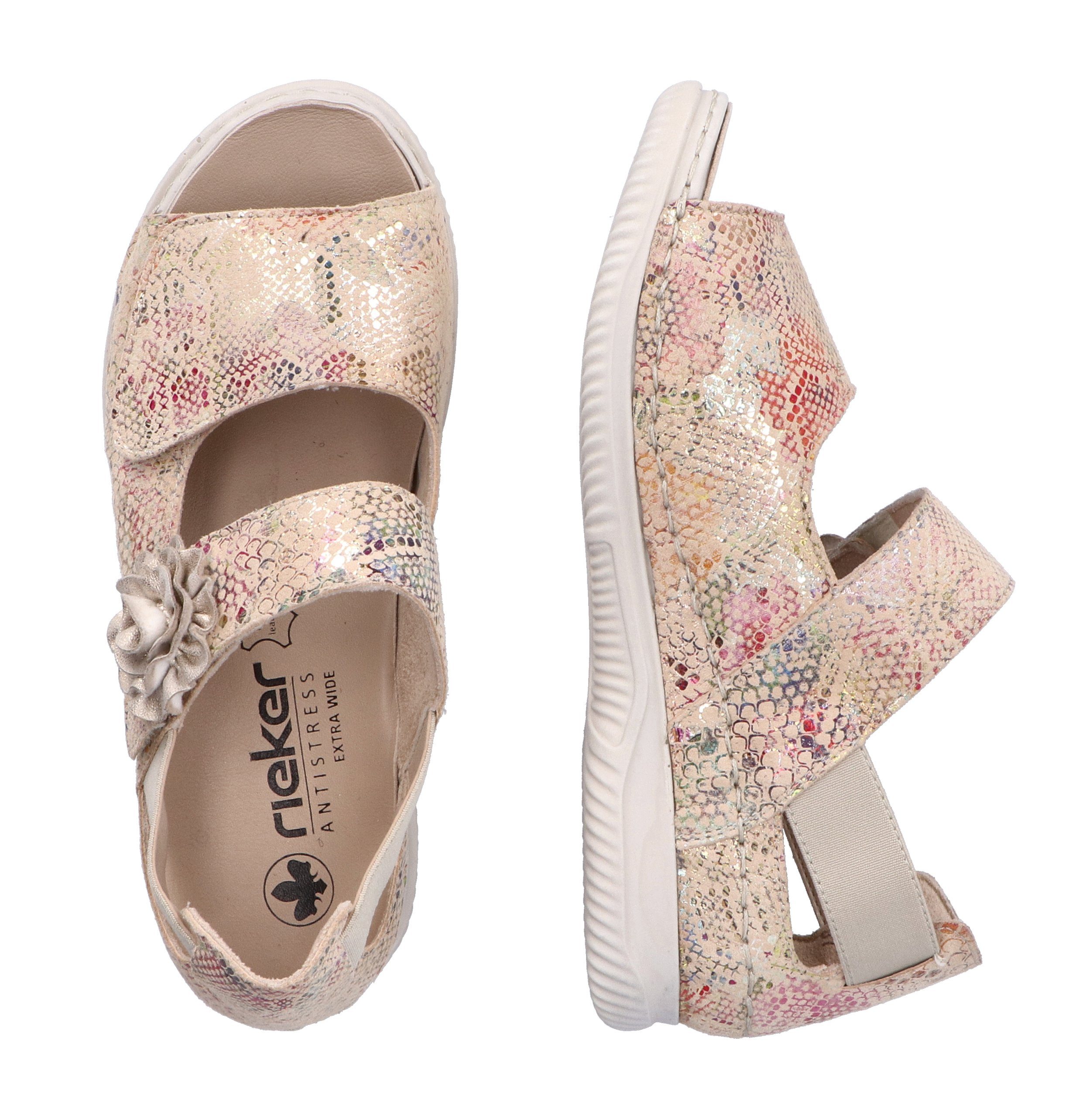 Rieker Sandalen , zomerschoen, sandaal, sleehak, met klittenbandsluitingen