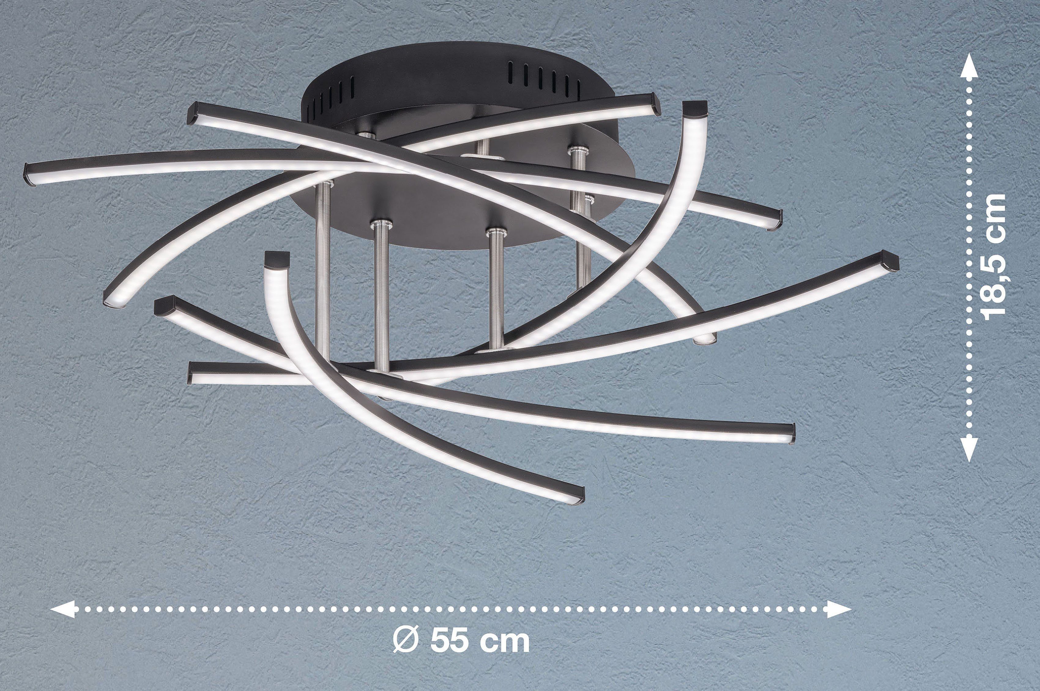 Honsel Leuchten Led-plafondlamp Cross TW (1 stuk)