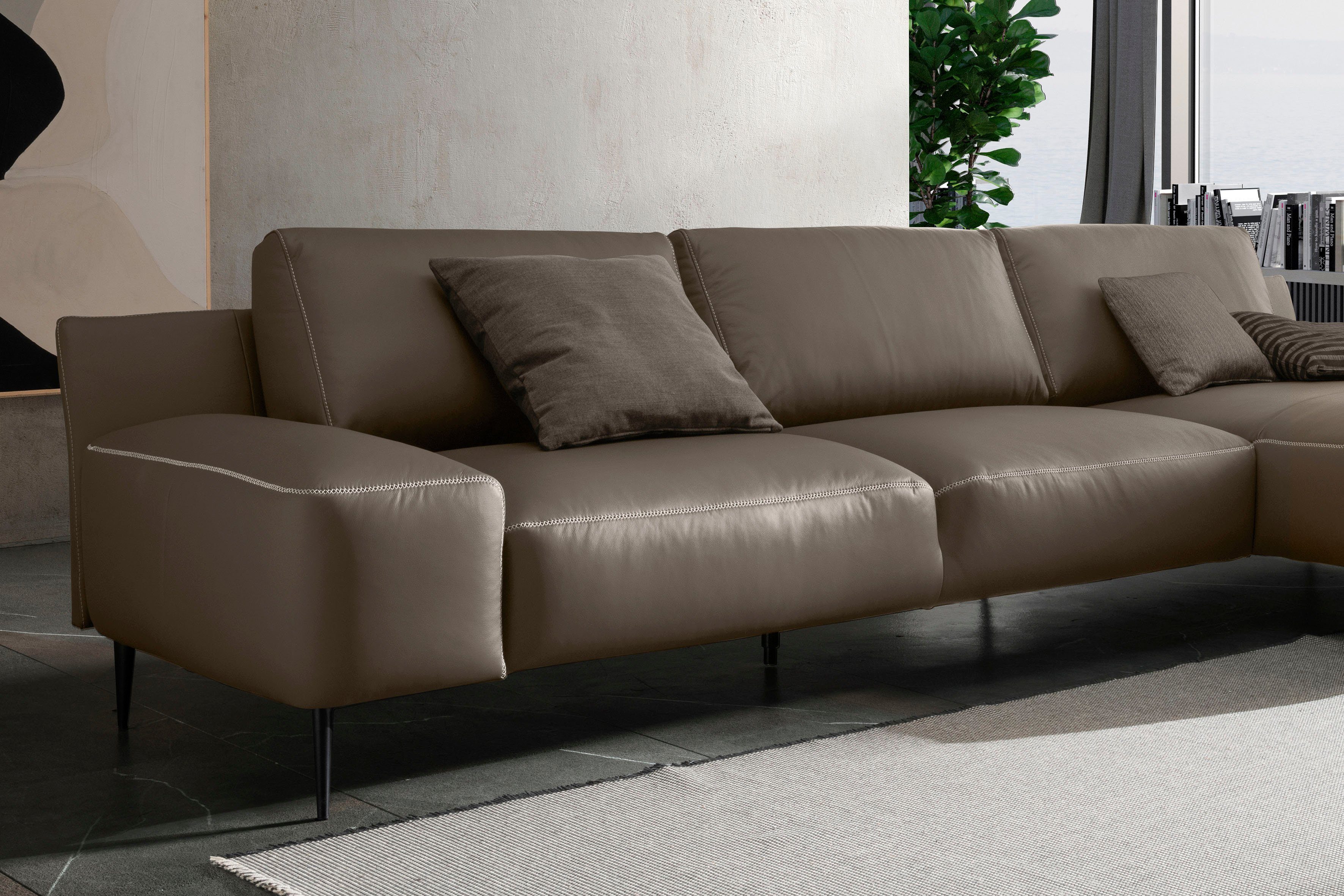 designwerk Hoekbank Forma L-vorm, tijdloos ontwerpsofa met actuele voet