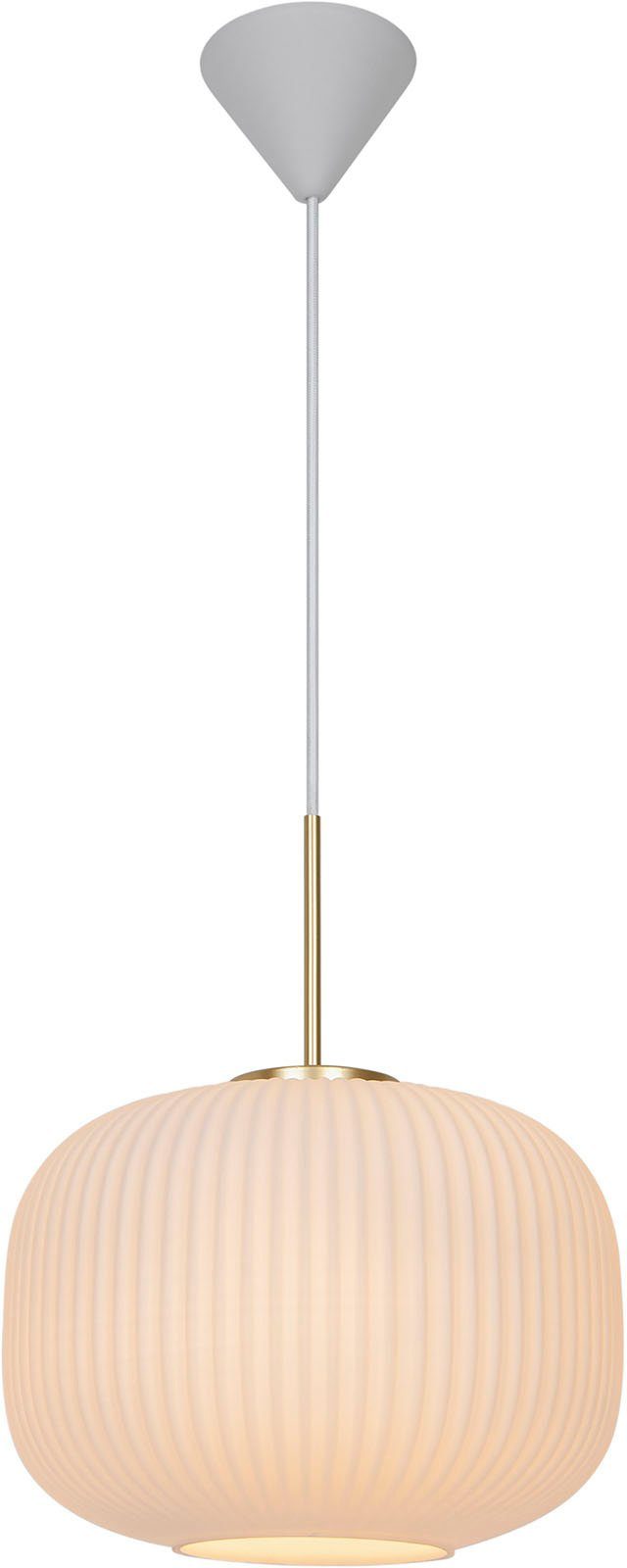 Nordlux Hanglamp Milford Vintage-ontwerp, parallel schakeling mogelijk, aluminium behuizing, IP54 (1 stuk)
