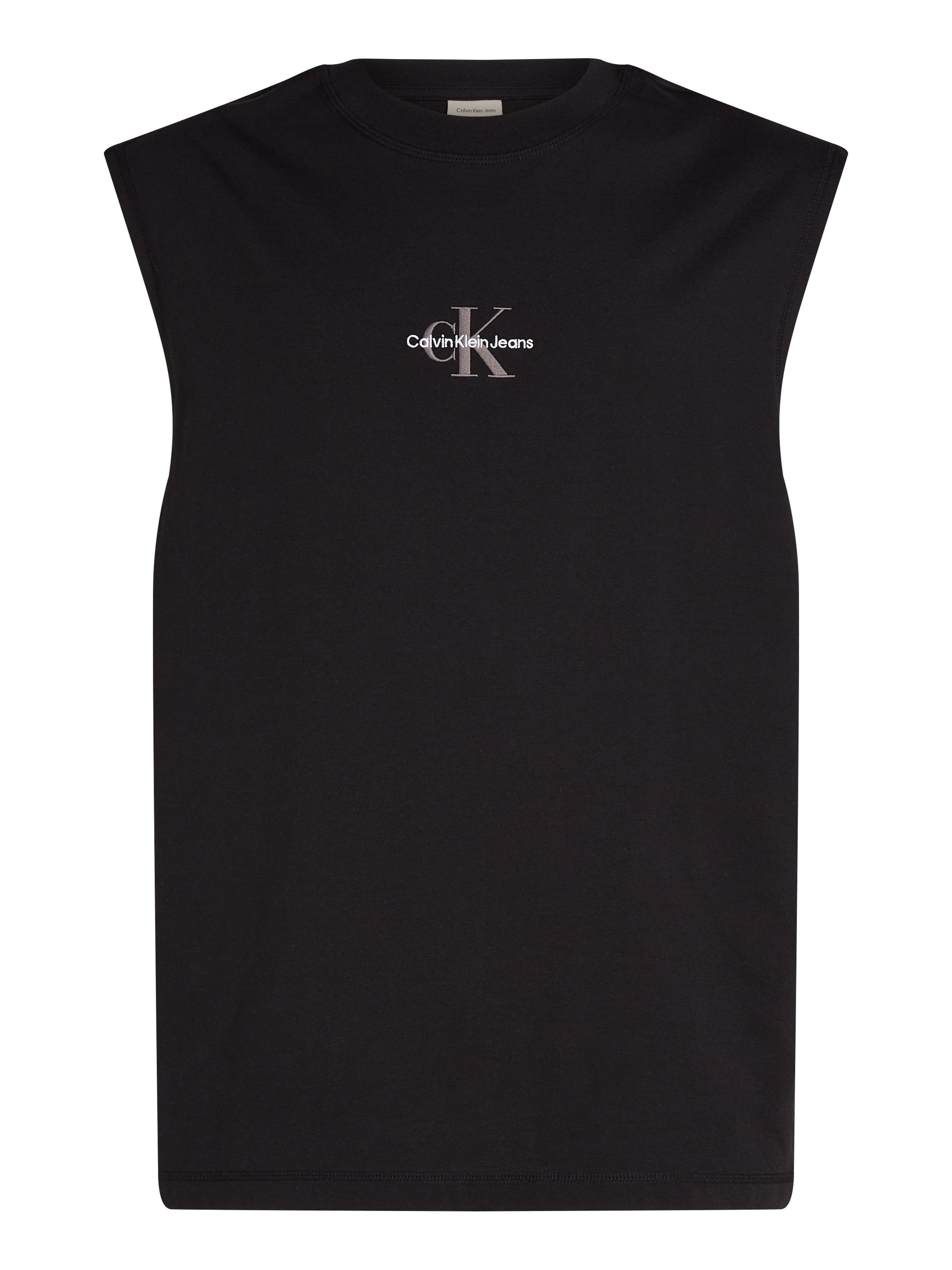 Calvin Klein Shirt met ronde hals MONOLOGO SLEEVELESS TEE