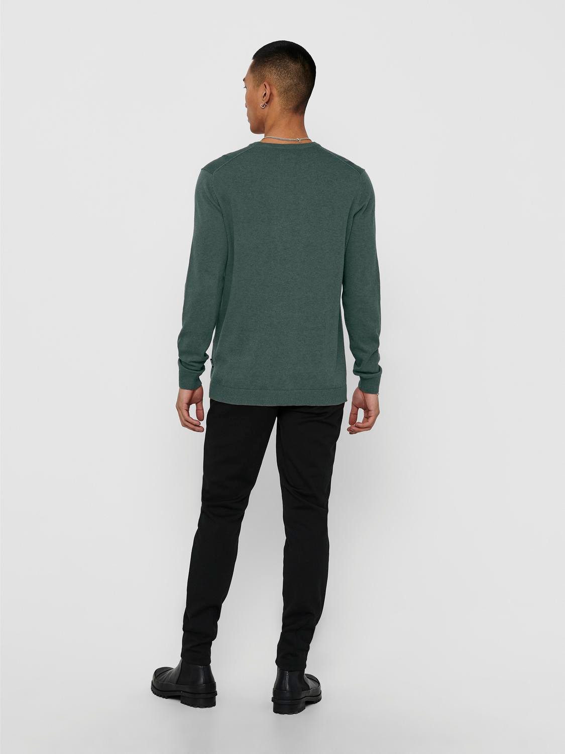 ONLY & SONS Trui met ronde hals ONSALEX 12 SOLID CREW NECK KNIT