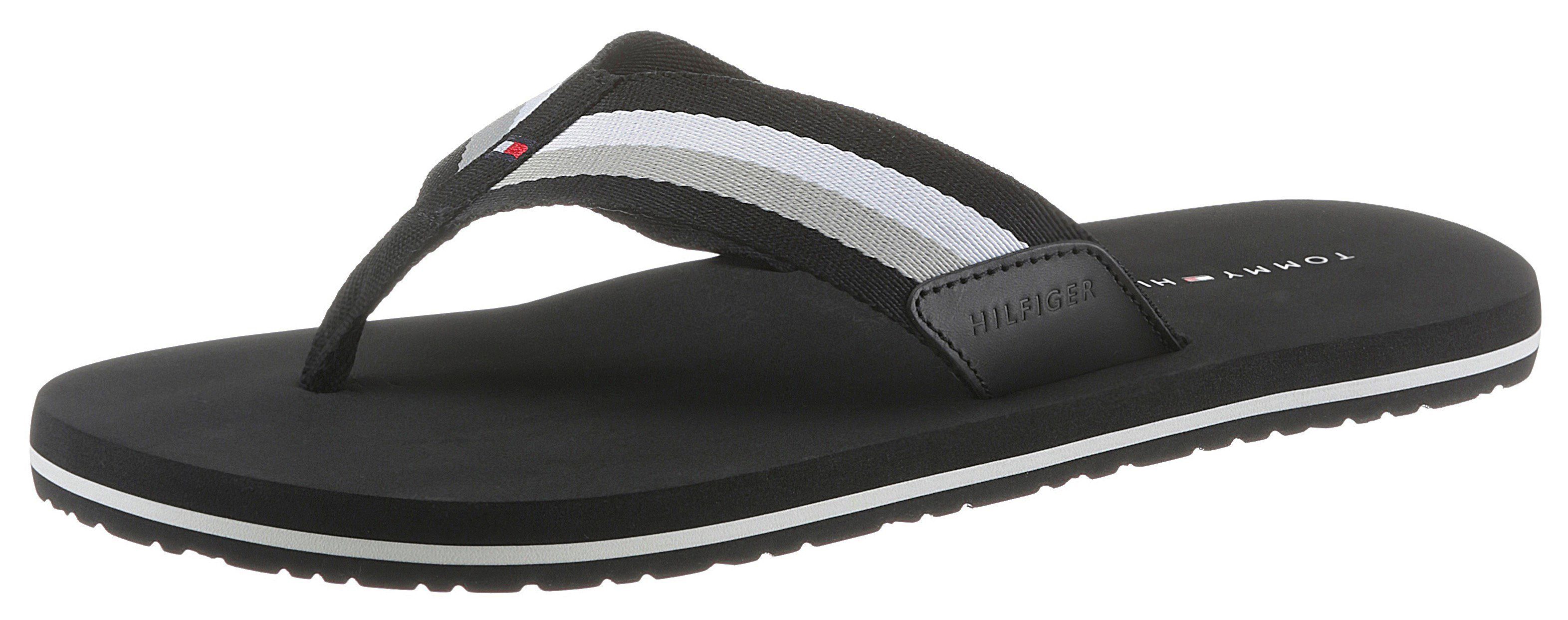 Tommy Hilfiger Teenslippers CORPORATE HILFIGER BEACH SANDAL met gestreepte  band koop je bij | OTTO