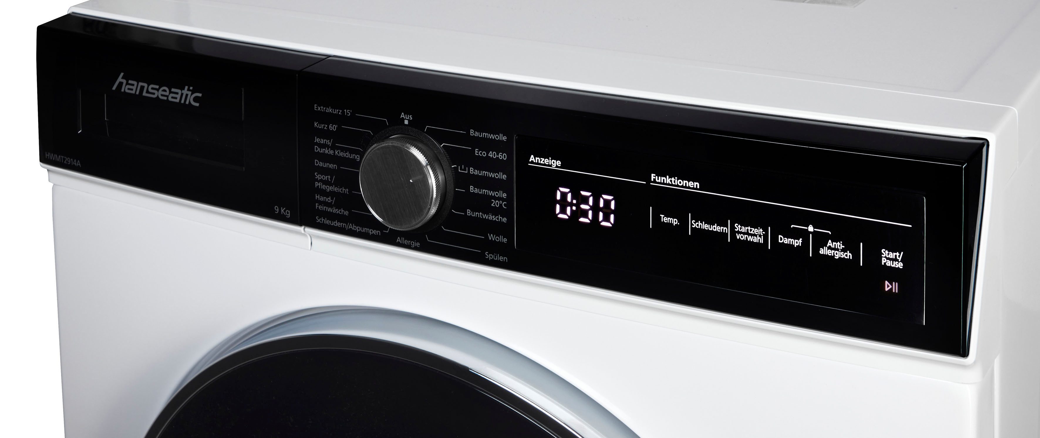 Hanseatic Wasmachine HWMT2914A, 9 kg