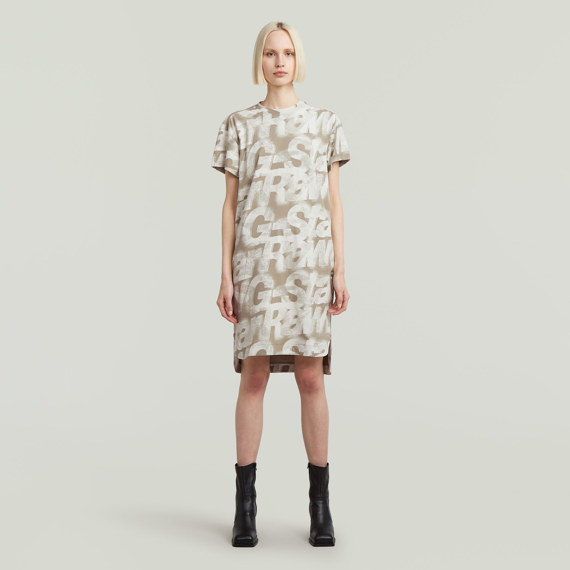 G-Star RAW Shirtjurk Printed loose t-shirt dress