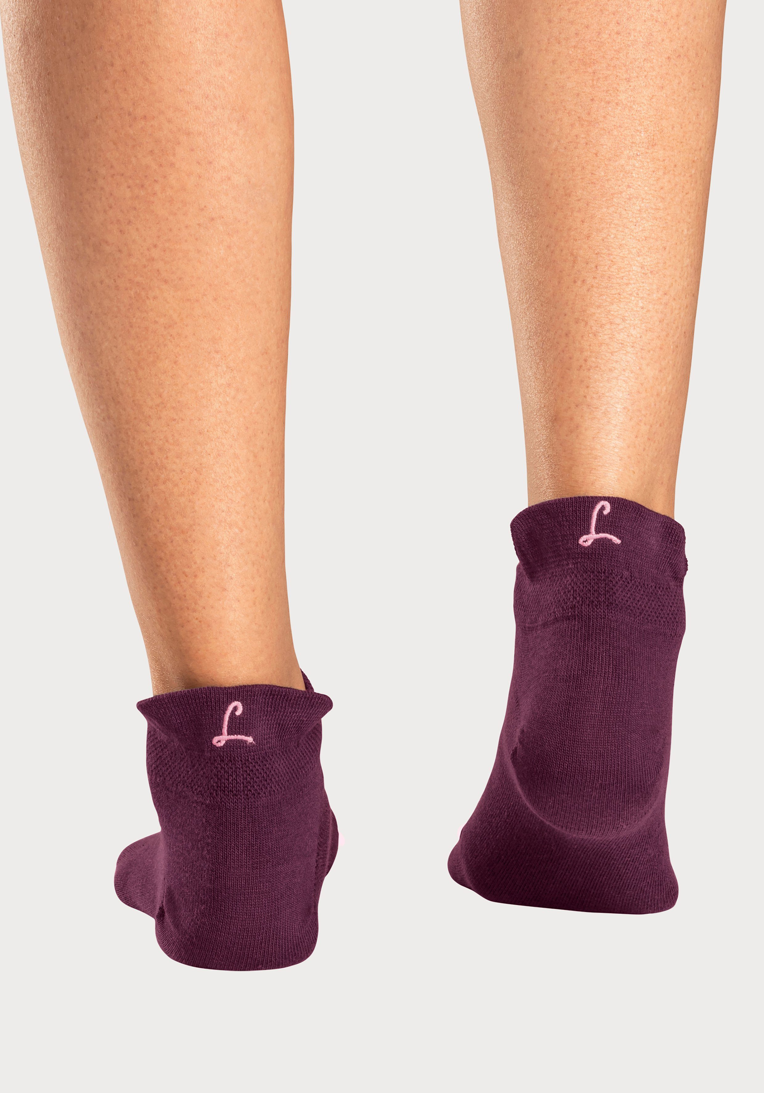Lascana Sneakersokken met klein borduursel (box, 7 paar, Box)