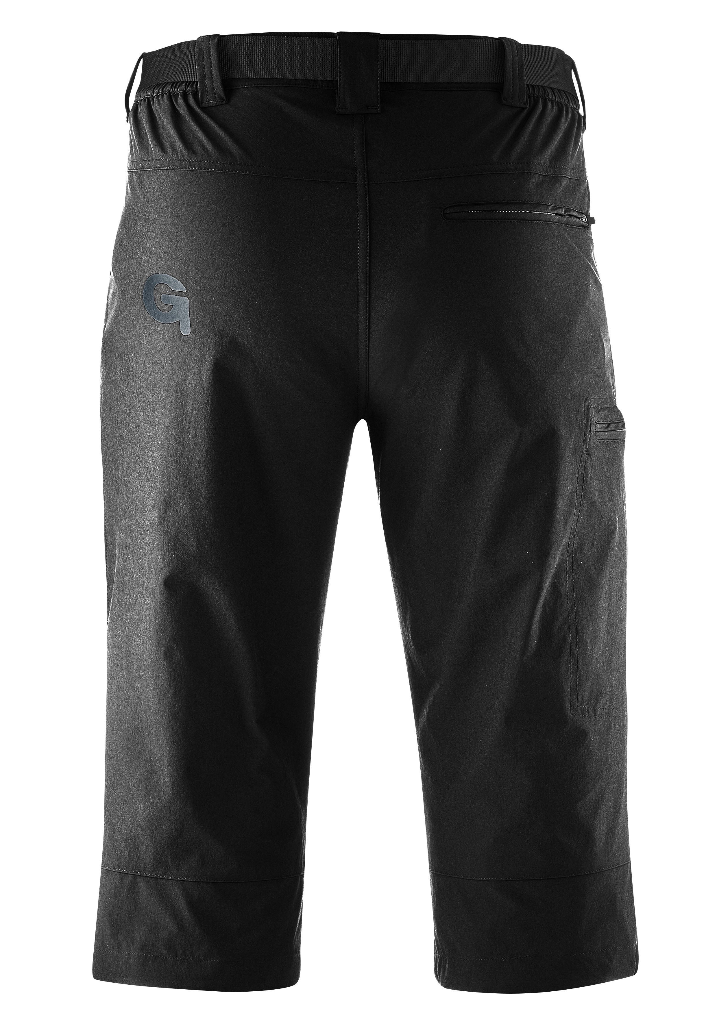 Gonso Fietsbroek PORTO Heren 3/4 fietsbroek, binnenbroek met zitkussen, tailleband inclusief riem