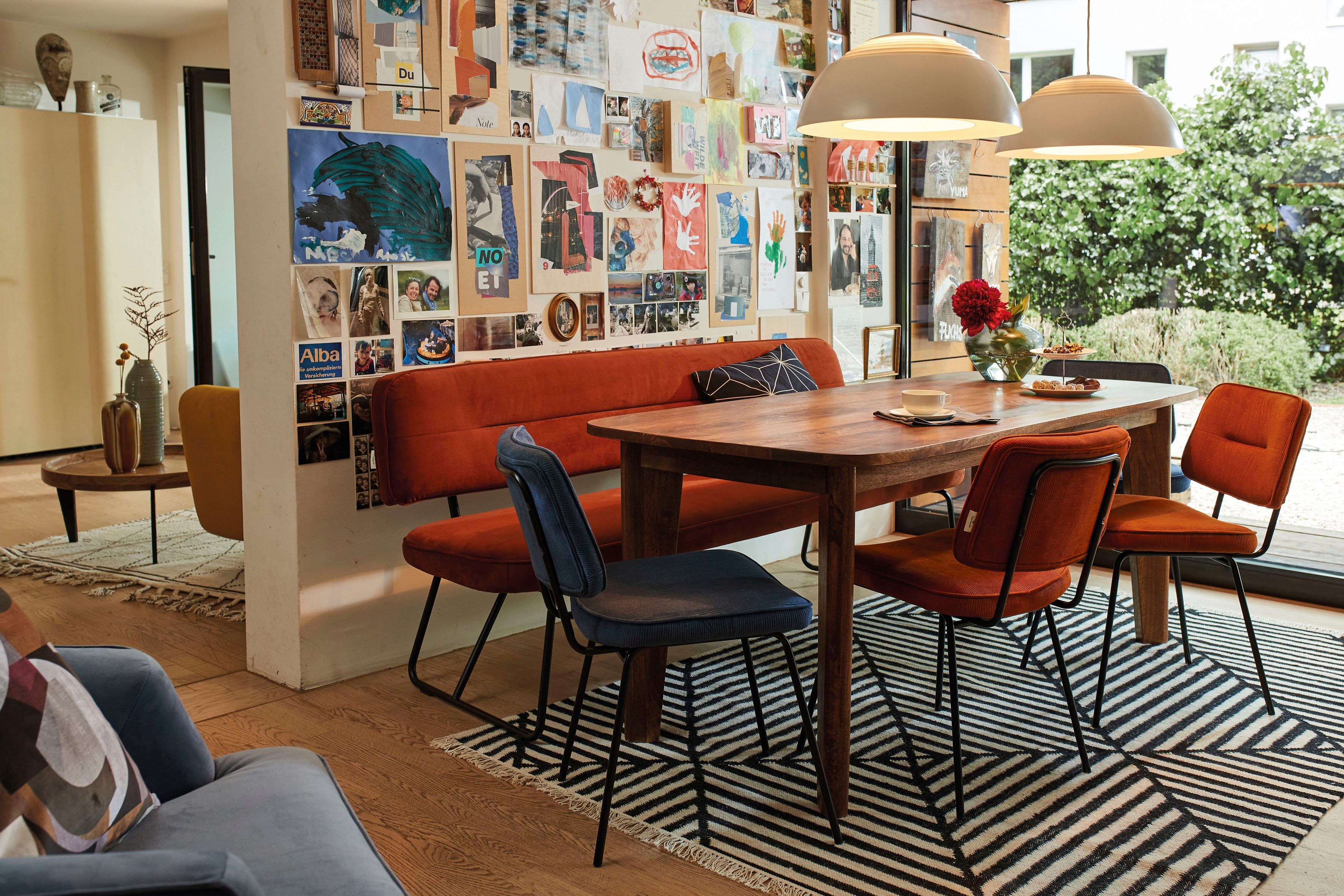 TOM TAILOR HOME Eettafel T-ELEPHANT TABLE van mangohout, benadrukt massieve poten, breedte 180 cm