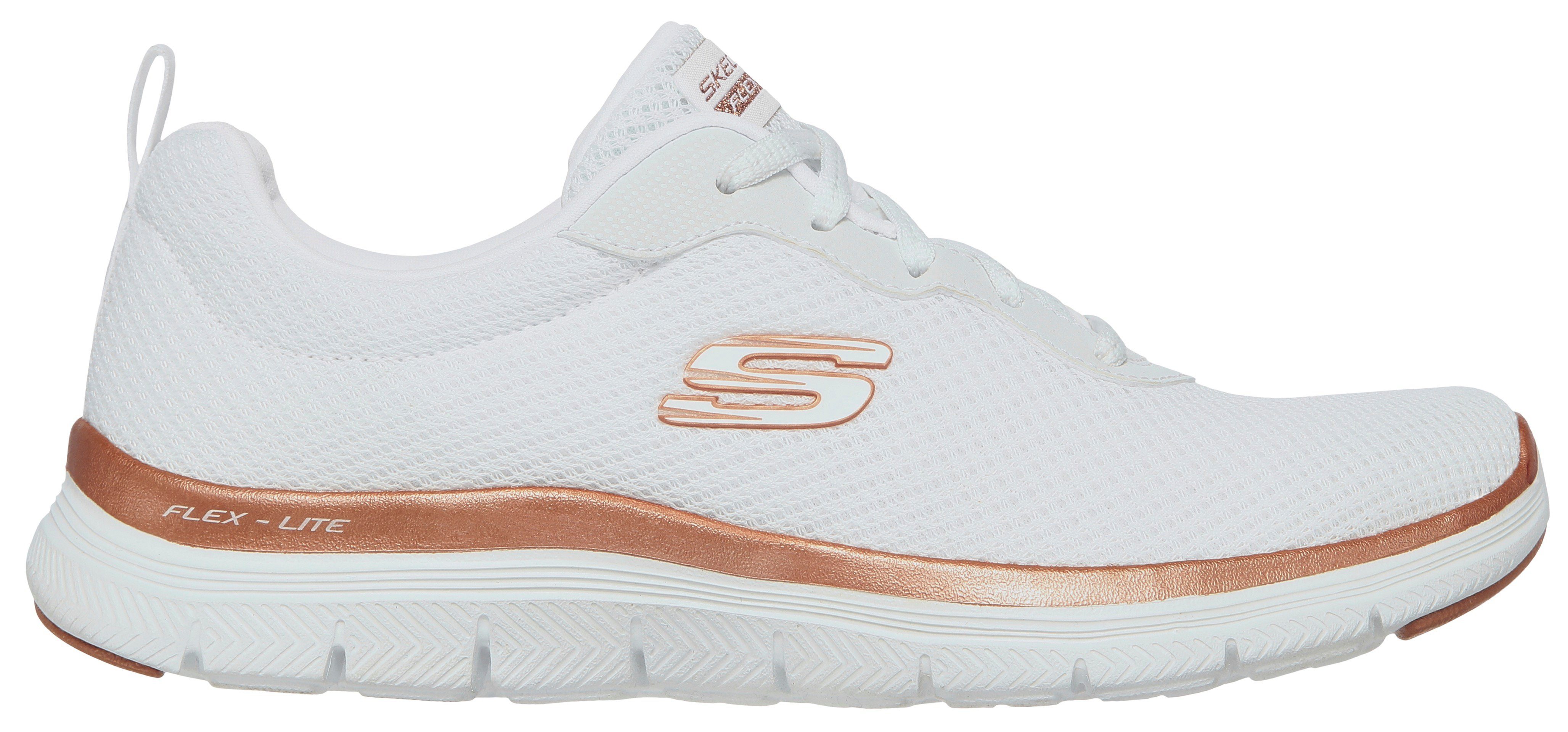 Skechers Sneakers FLEX APPEAL 4.0 BRILLINAT VIEW Vrijetijdsschoen, lage schoen, veterschoen met Air Cooled Memory Foam
