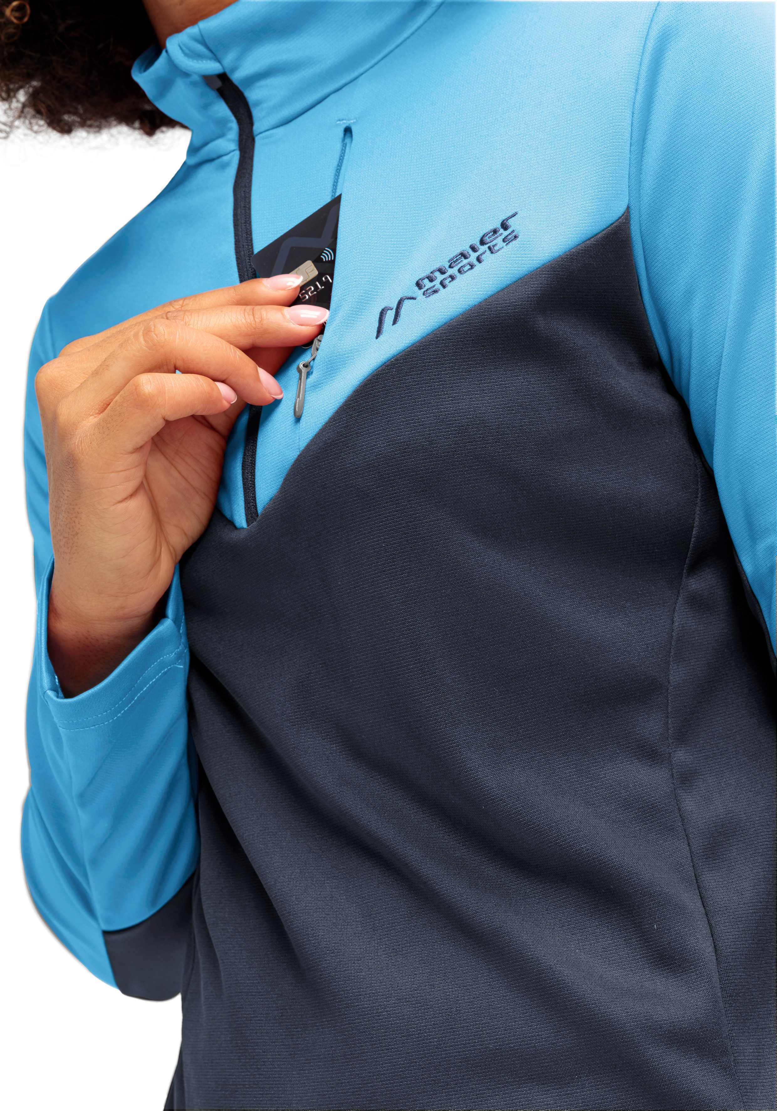 Maier Sports Coltrui Evii Dames midlayer, warm en sneldrogend fleece
