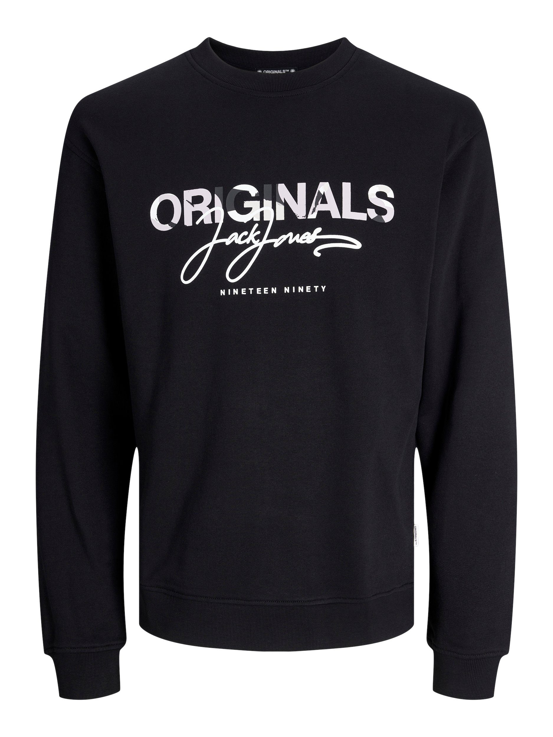 Jack & Jones Sweater JORARUBA AOP BRANDING SWEAT CREW NECK