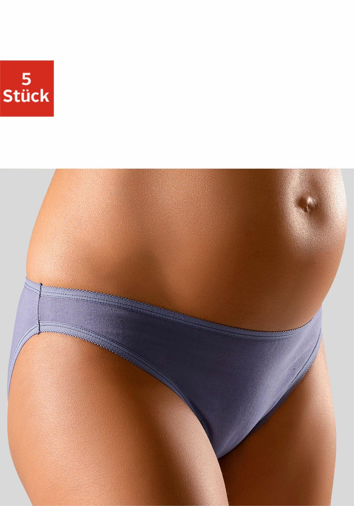 Petite fleur Positieslip met lage band (5 stuks) dames ondergoed maat 44 multicolor