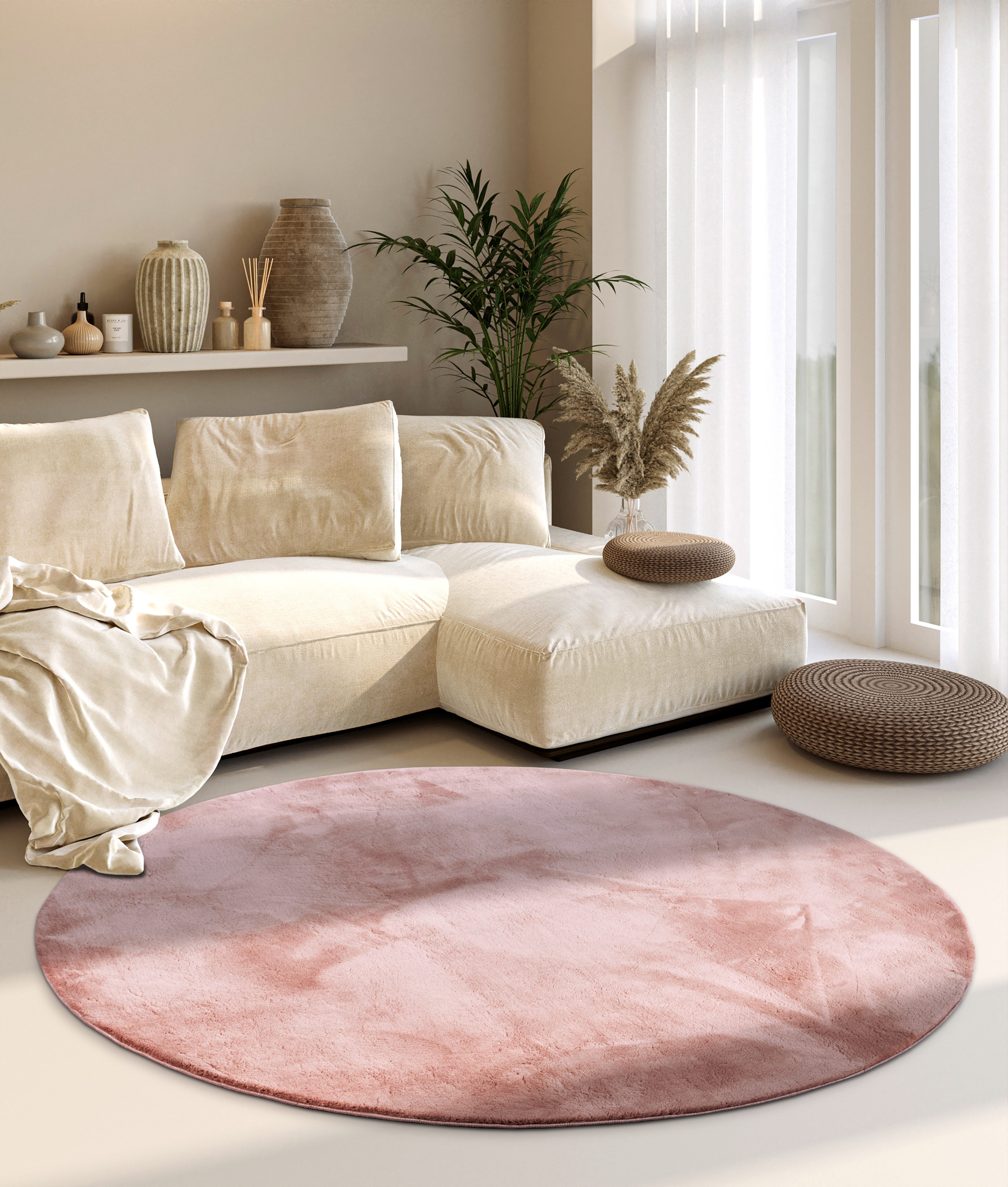Villeroy & Boch Vloerkleed Leon Lange pool, shaggy, effen, pluizig, zacht, glanzend, modern, effen