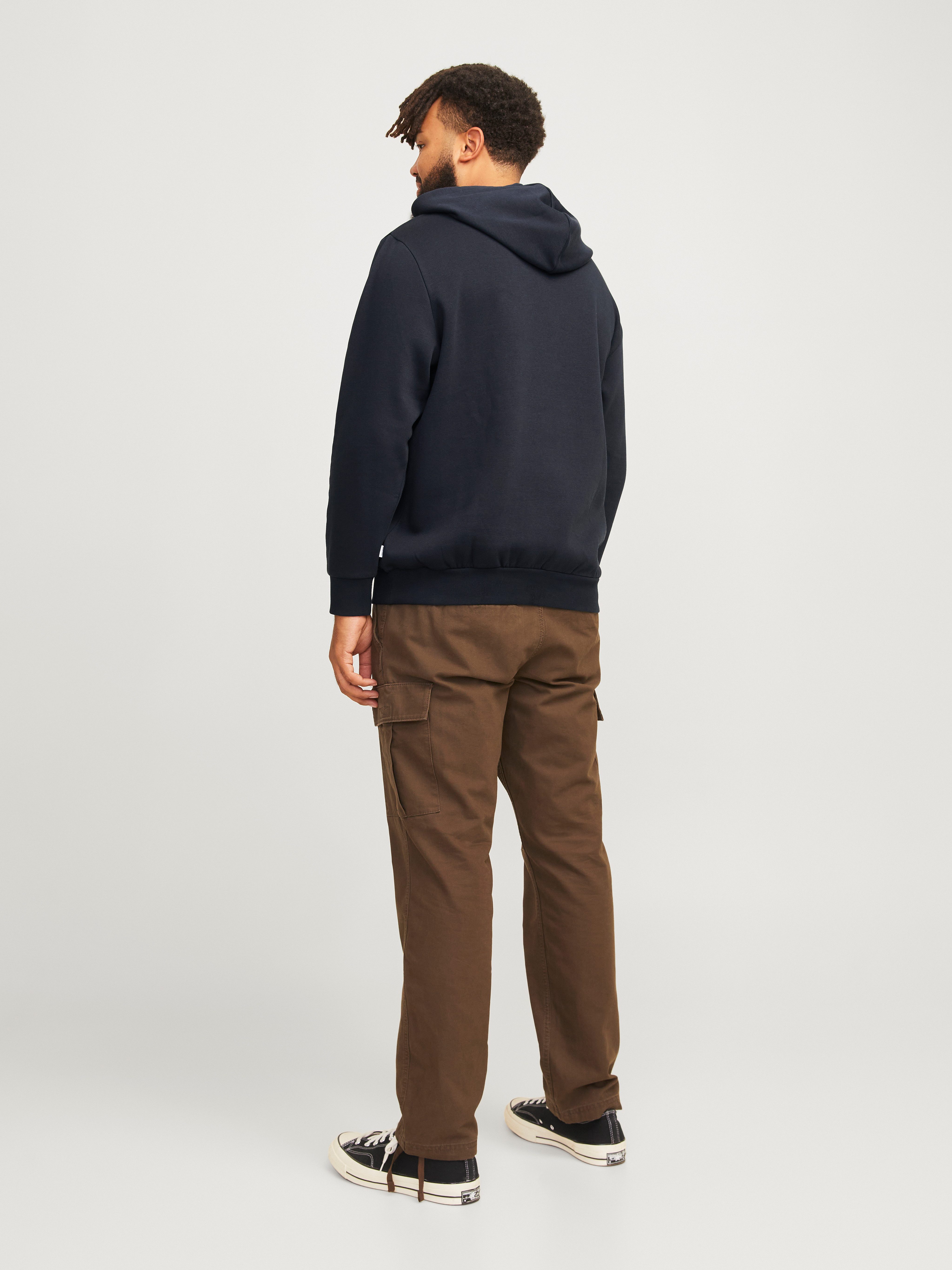 Jack & Jones PlusSize Hoodie JJELOGO SWEAT HOOD 2 COL 24 25 NOOS PLS