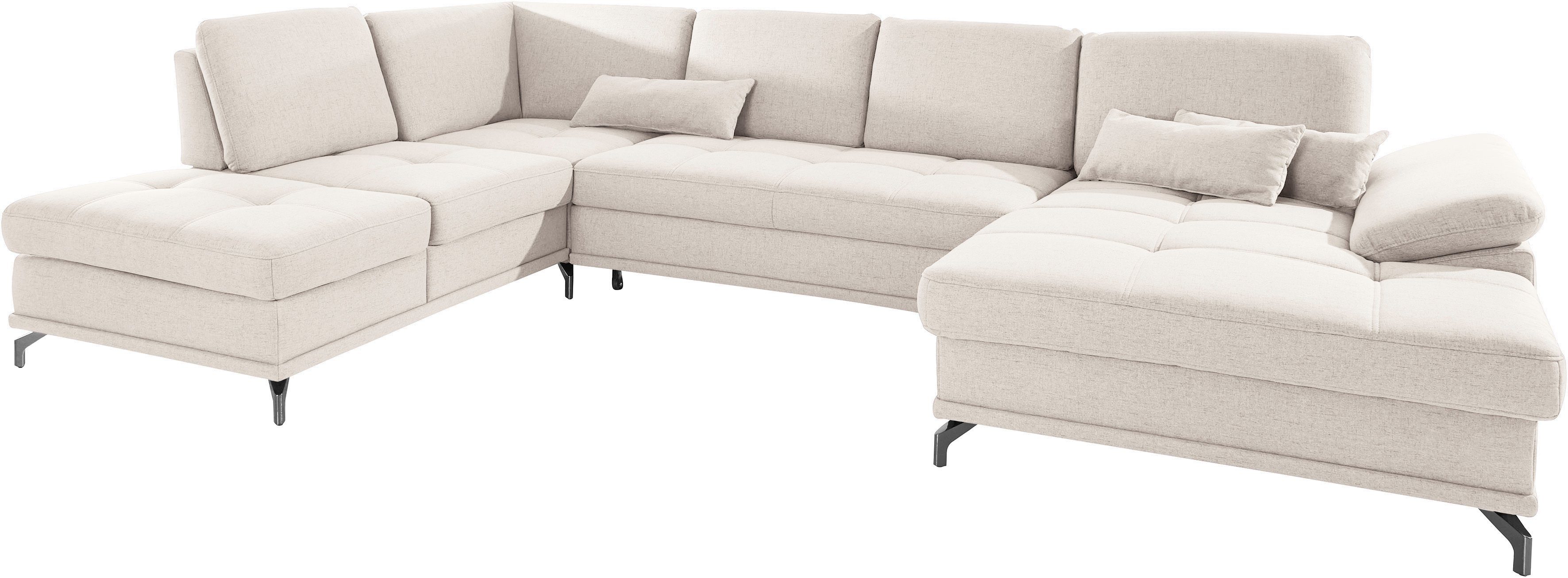 Places of Style Zithoek Costello U-vorm, met zitdiepteverstelling, armleuningverstelling en