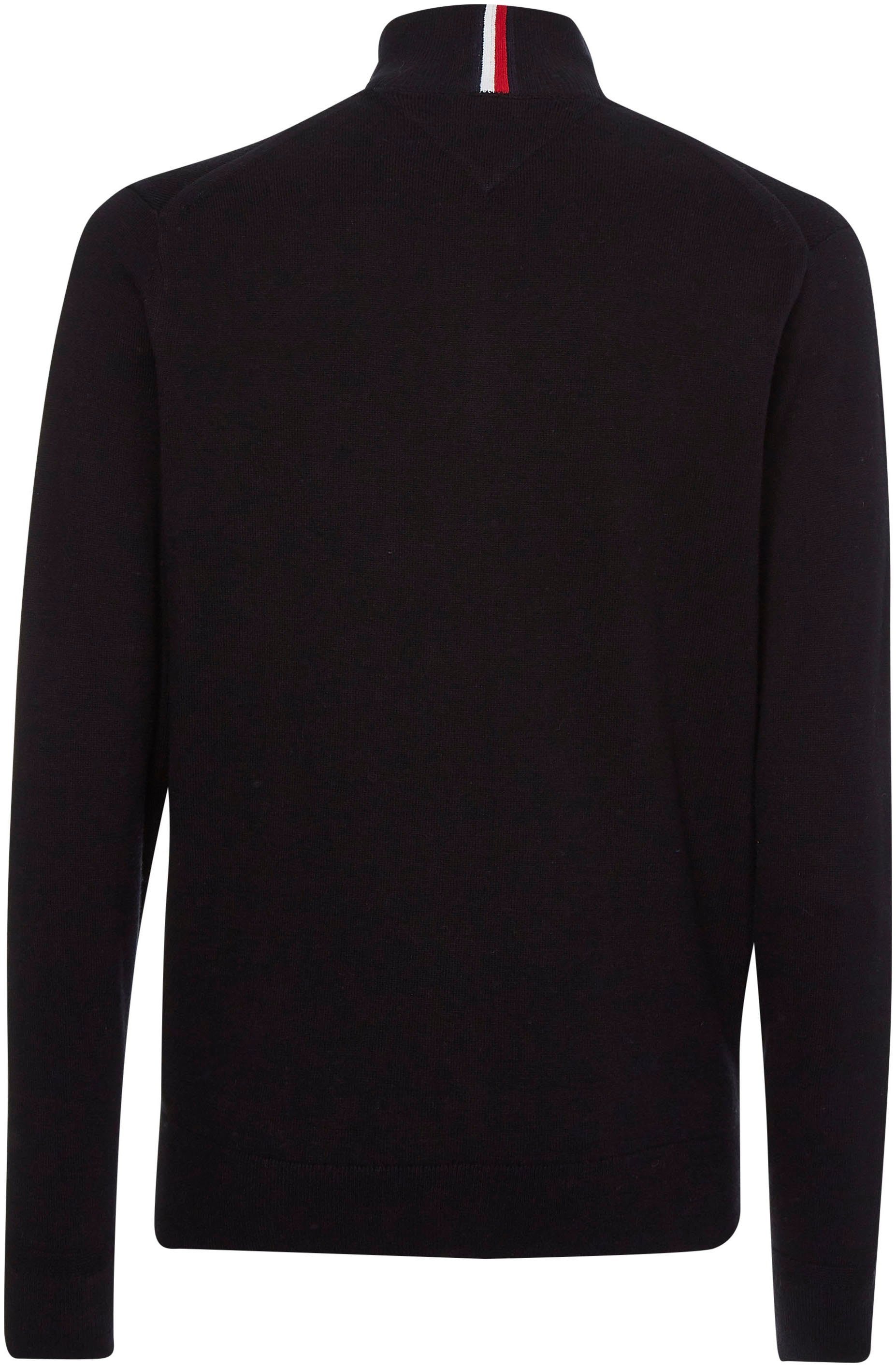 Tommy Hilfiger Schipperstrui PIMA ORG CTN CASHMERE ZIP MOCK