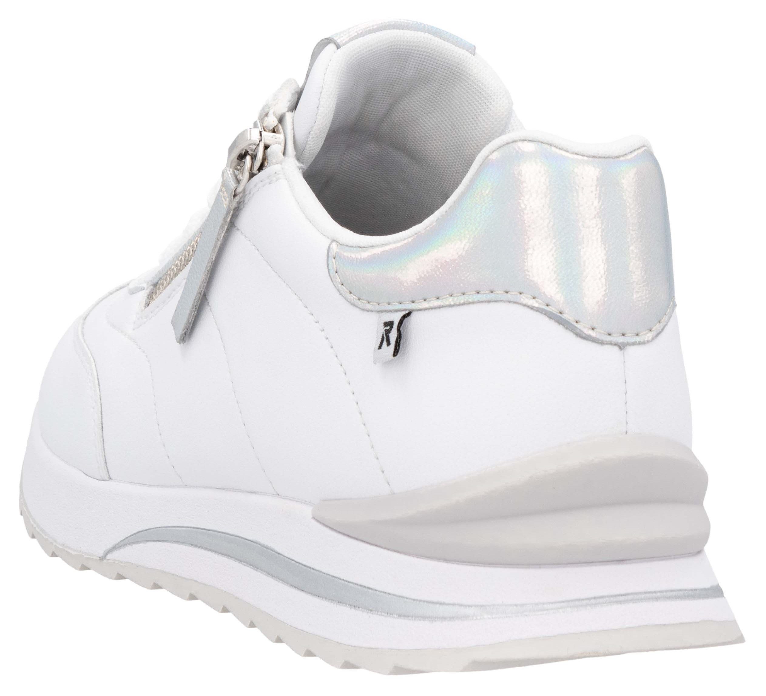 RIEKER Sport Plateausneakers , vrijetijdsschoen, lage schoen, veterschoen in smalle vorm