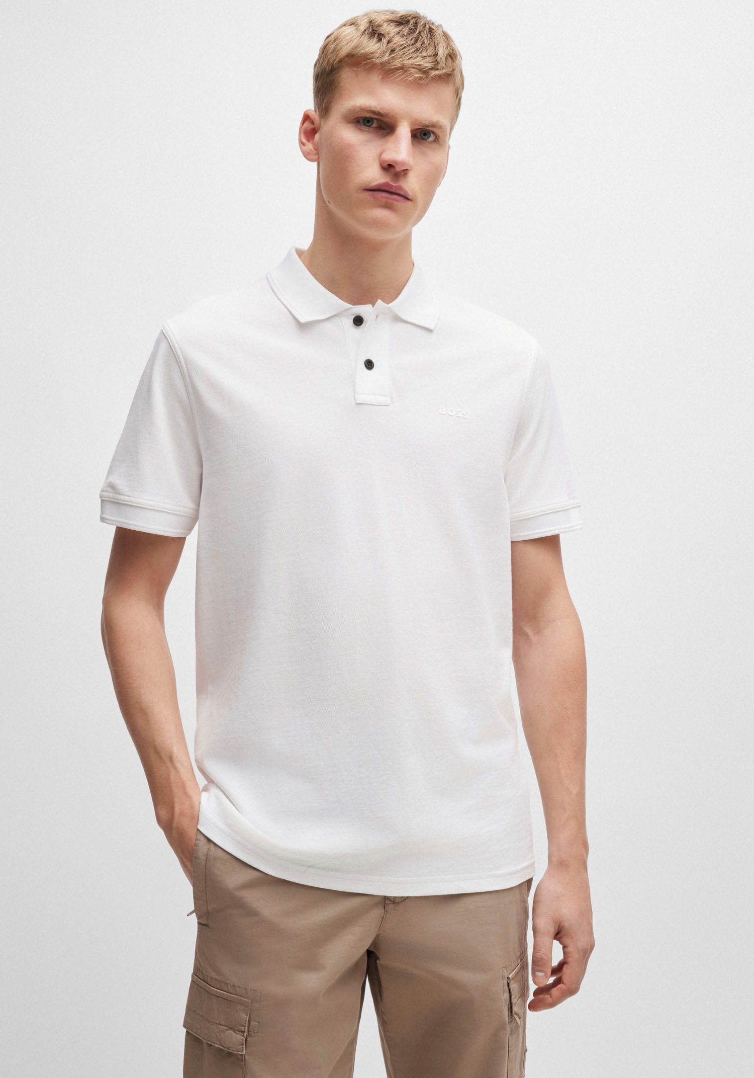 Boss Orange Poloshirt Prime met een polokraag