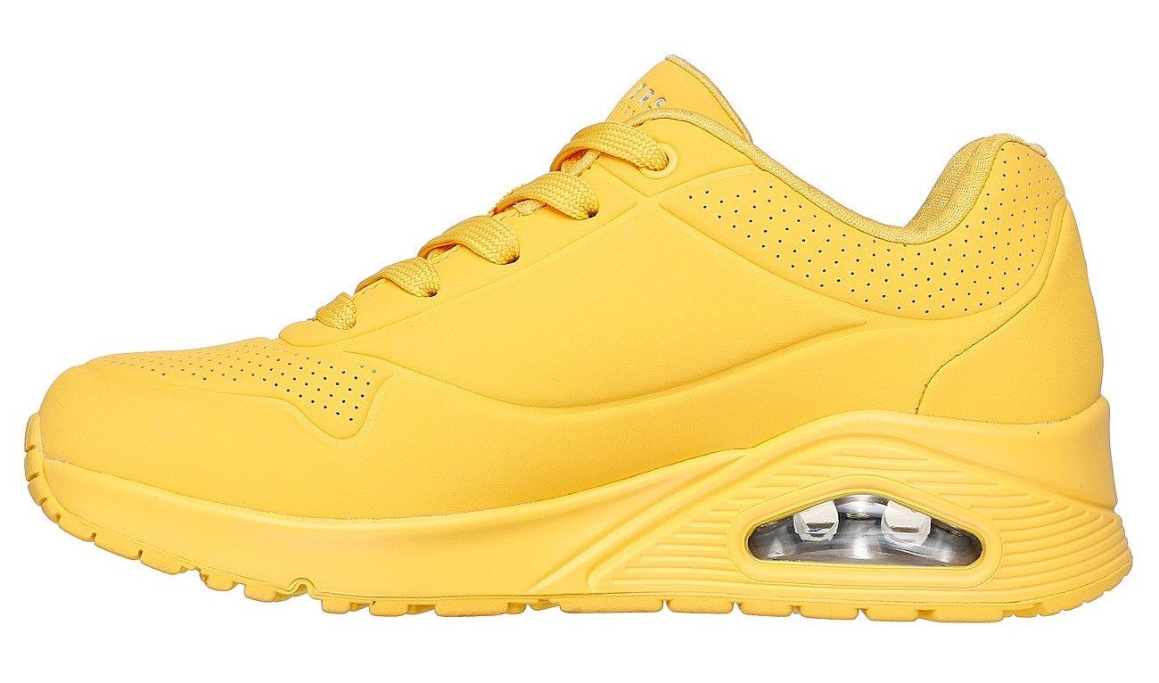 Skechers Sneakers met sleehak UNO STAND ON AIR Vrijetijdsschoen, lage schoen, veterschoen met zacht gevoerde binnenzool